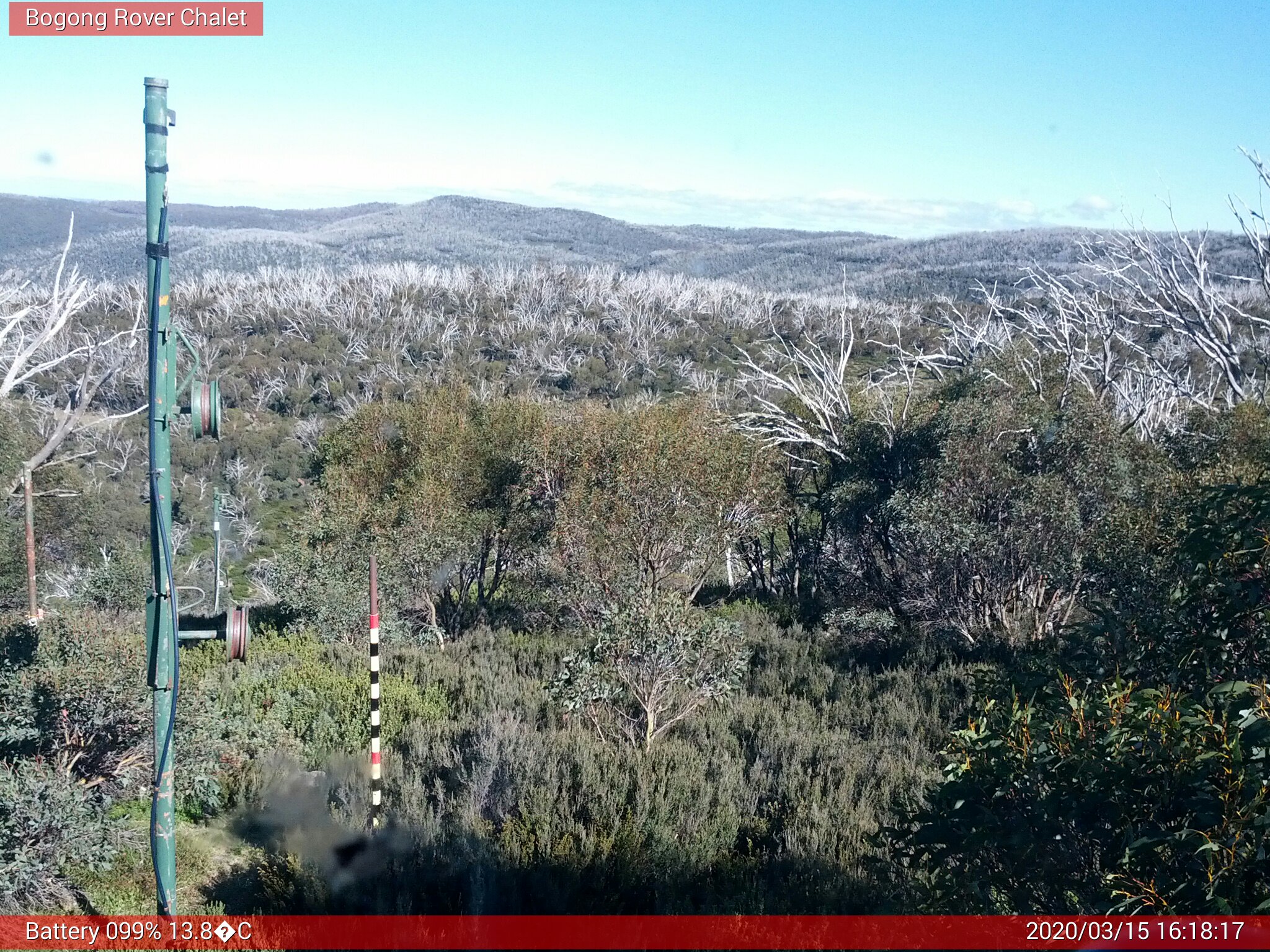 Bogong Web Cam 4:18pm Sunday 15th of March 2020