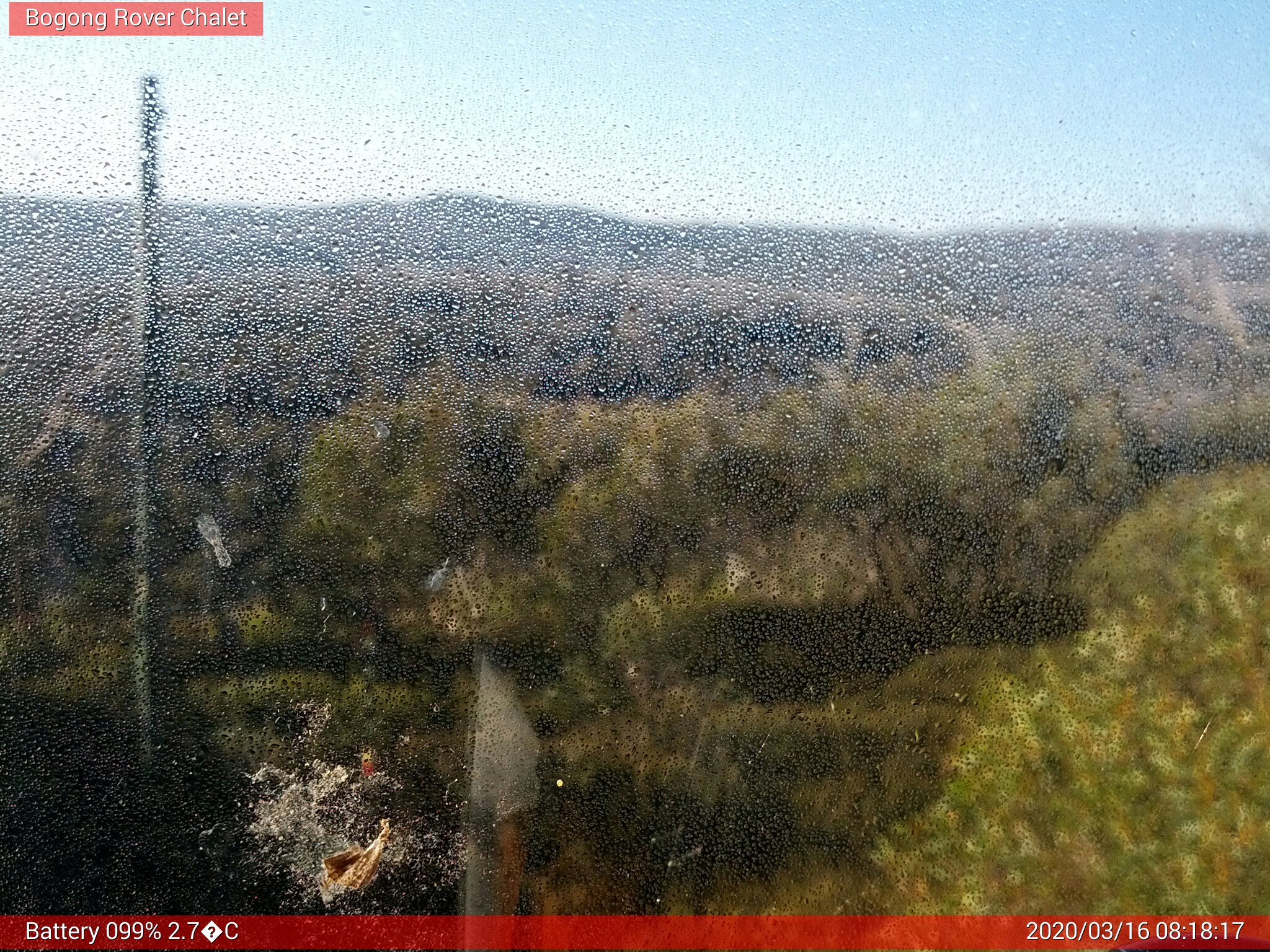 Bogong Web Cam 8:18am Monday 16th of March 2020