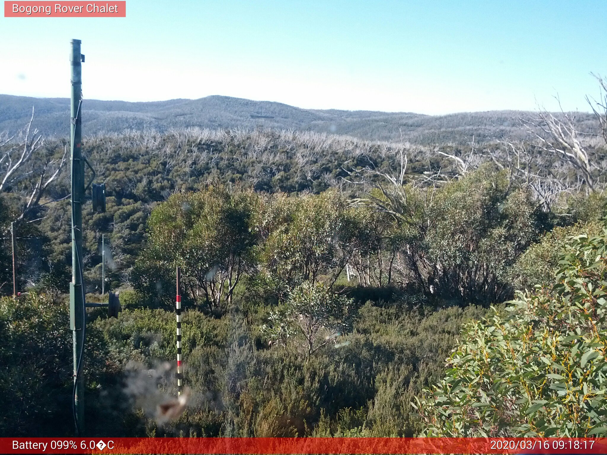 Bogong Web Cam 9:18am Monday 16th of March 2020