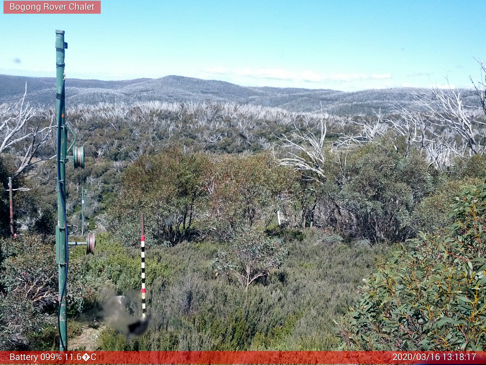 Bogong Web Cam 1:18pm Monday 16th of March 2020