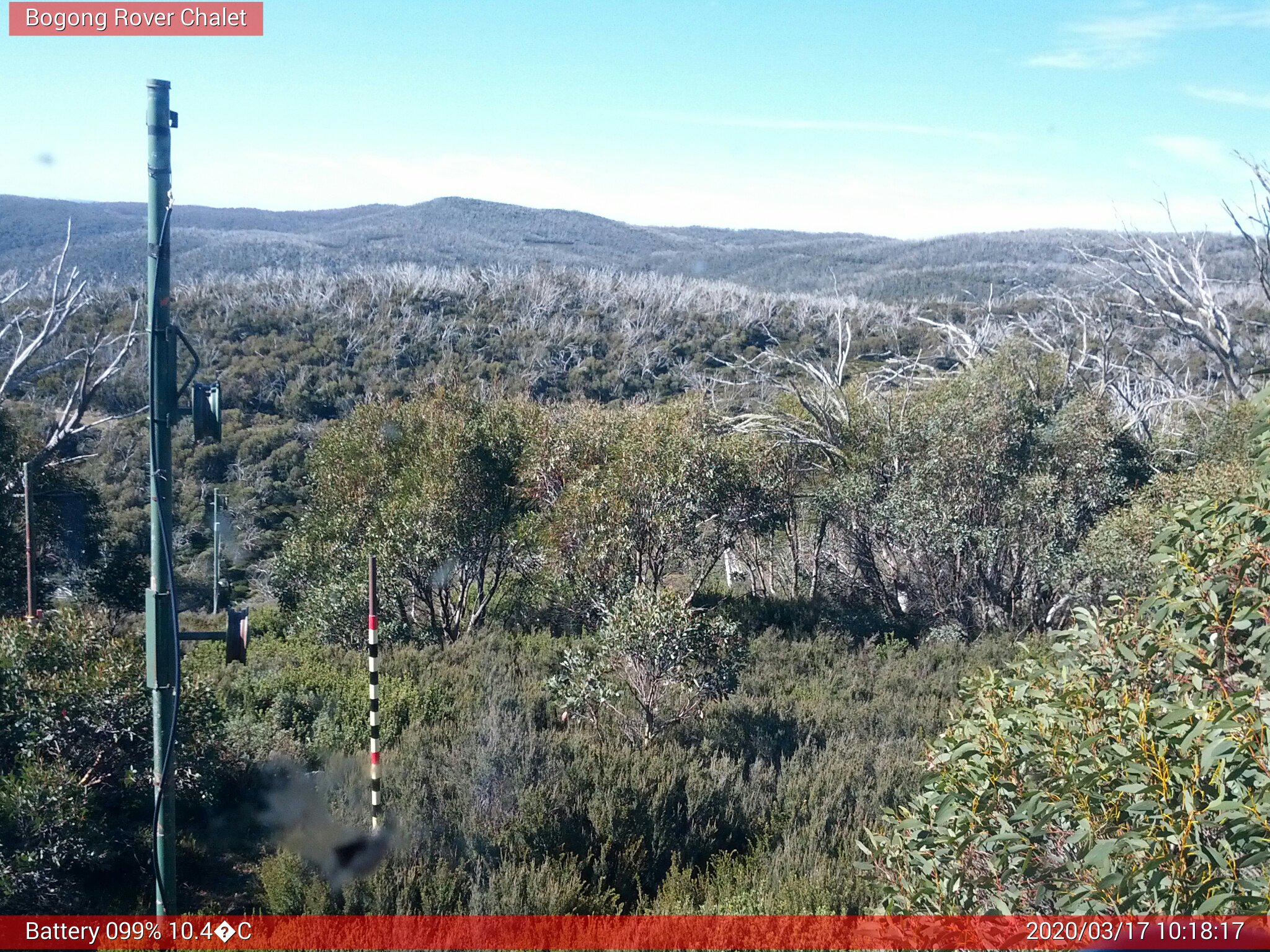 Bogong Web Cam 10:18am Tuesday 17th of March 2020