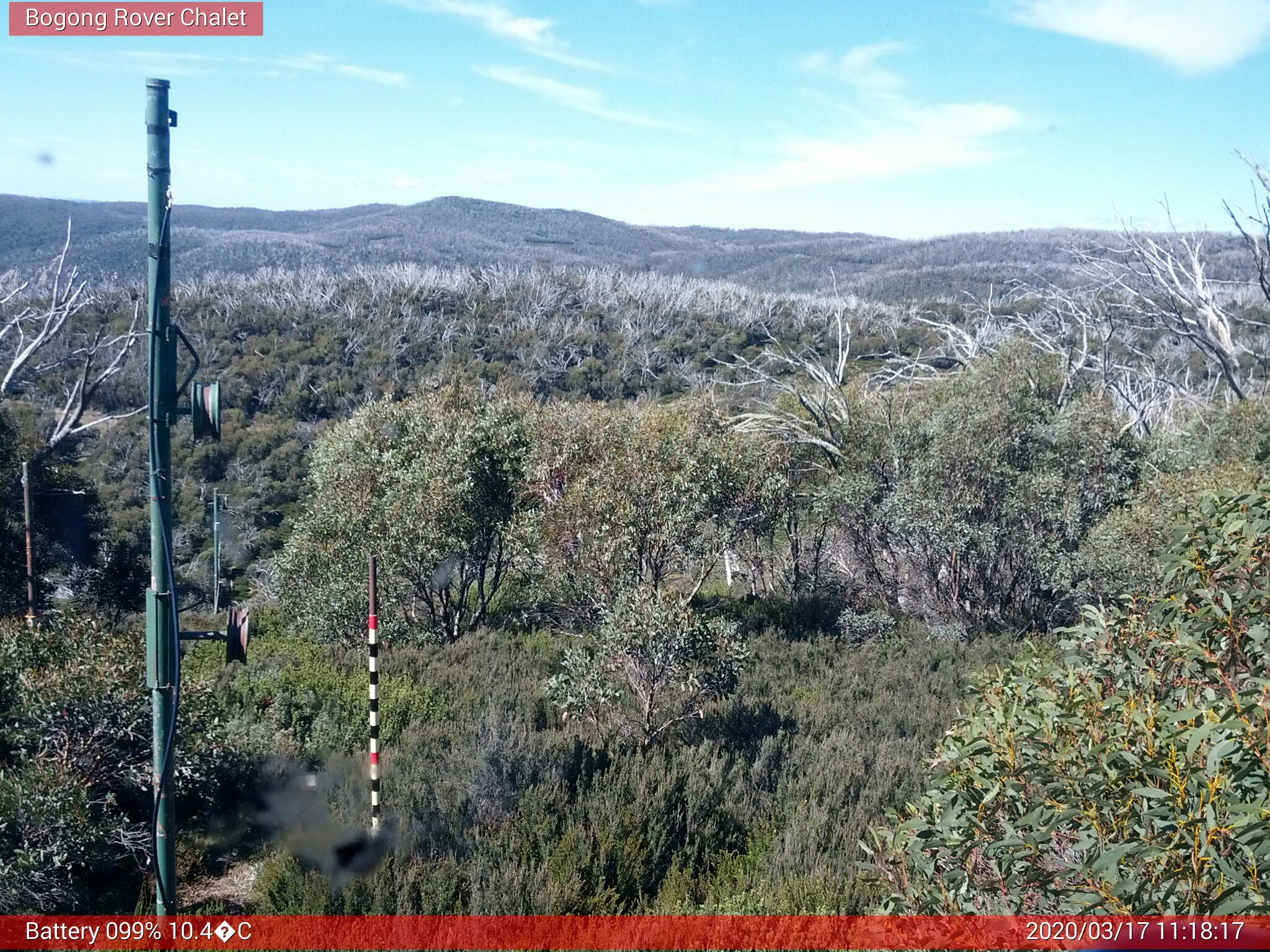 Bogong Web Cam 11:18am Tuesday 17th of March 2020