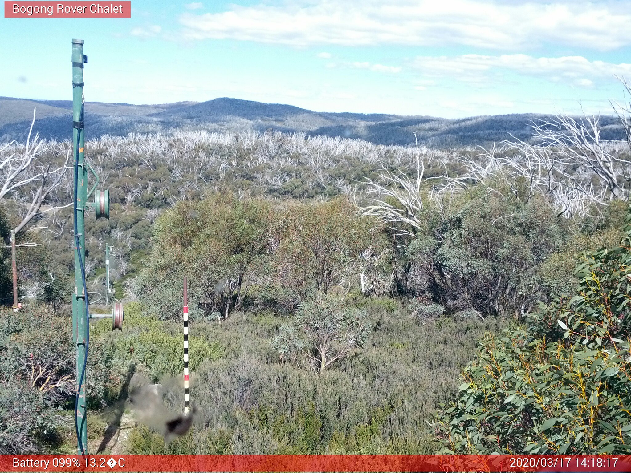 Bogong Web Cam 2:18pm Tuesday 17th of March 2020