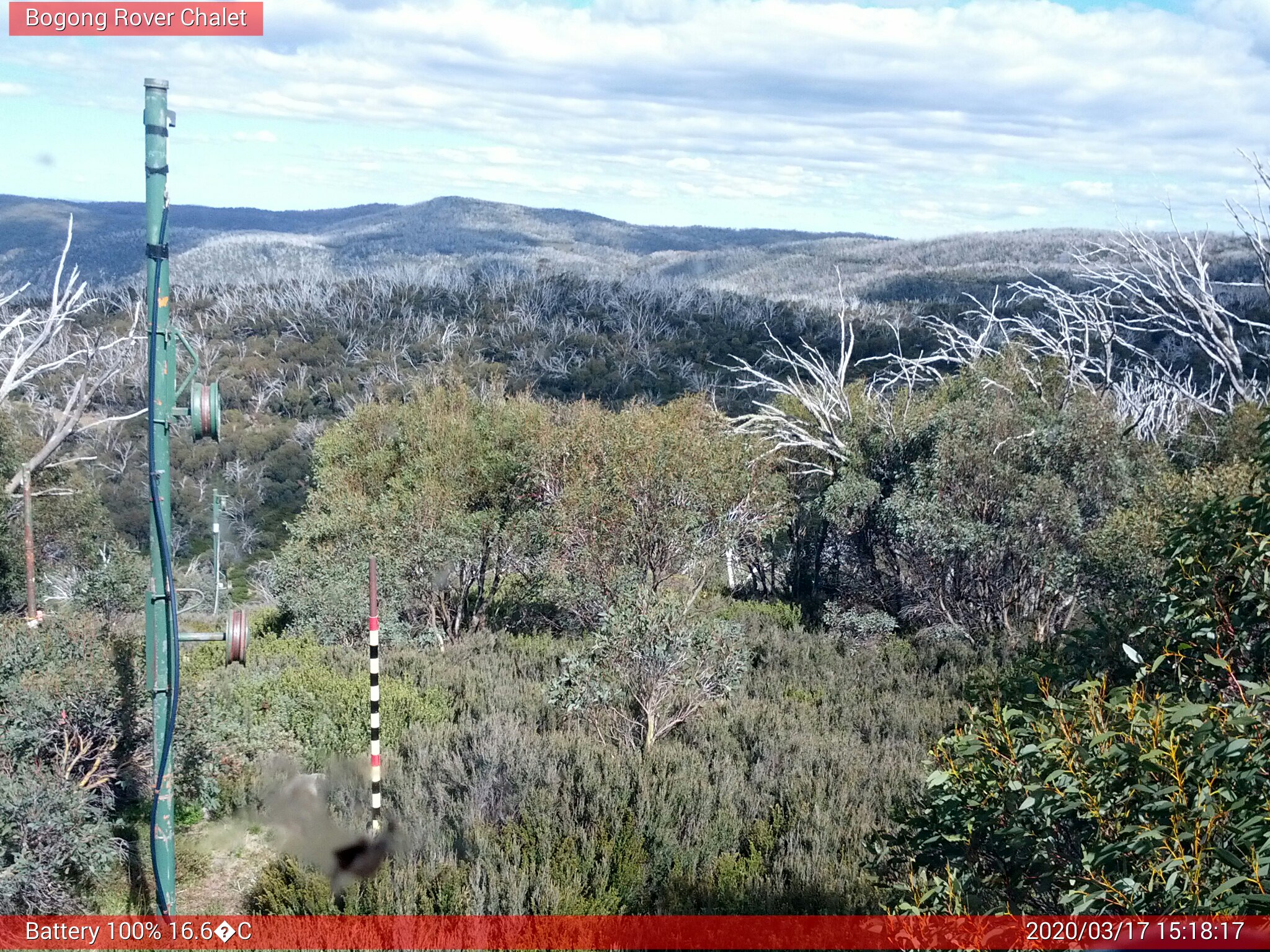 Bogong Web Cam 3:18pm Tuesday 17th of March 2020