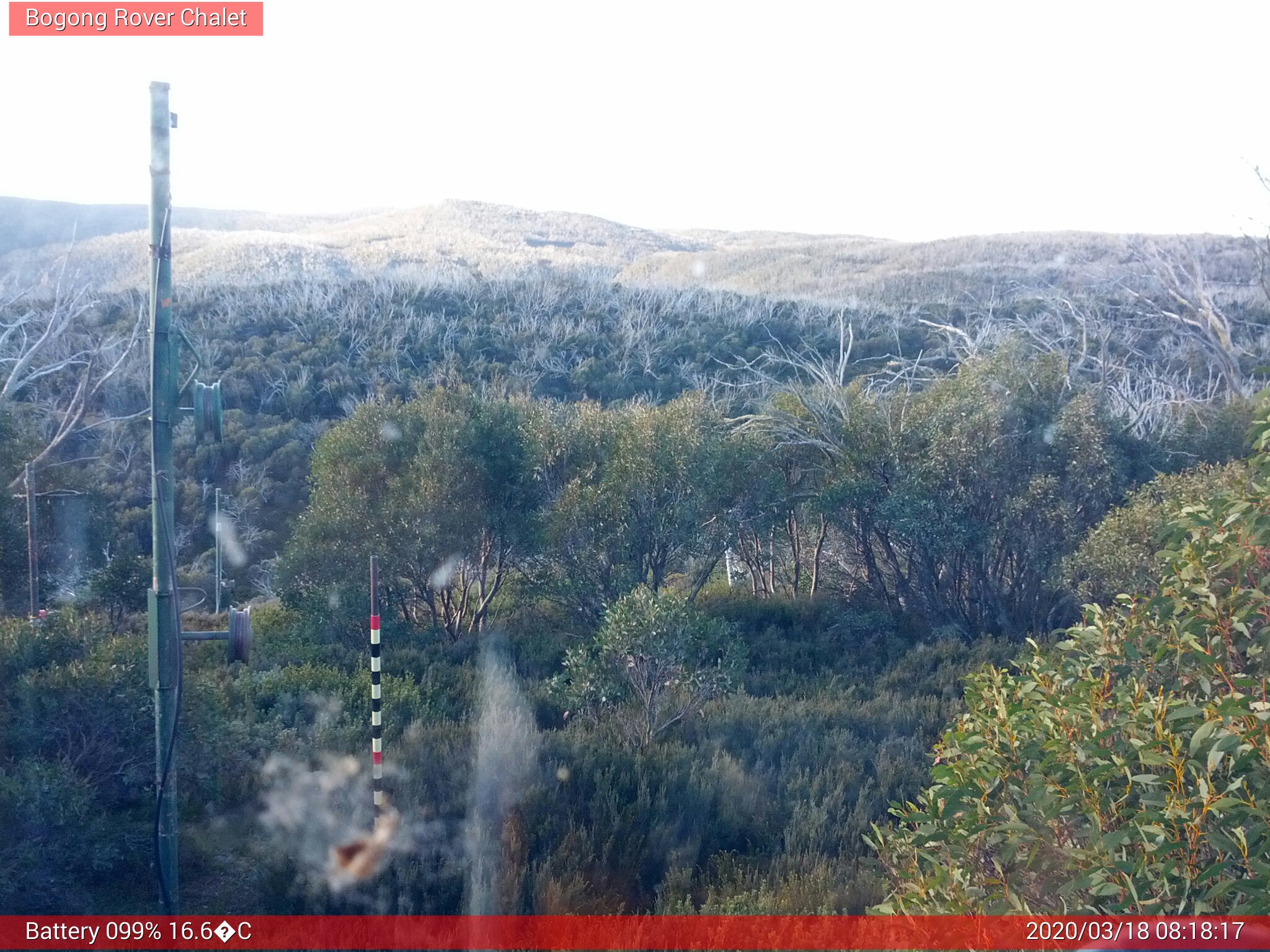 Bogong Web Cam 8:18am Wednesday 18th of March 2020