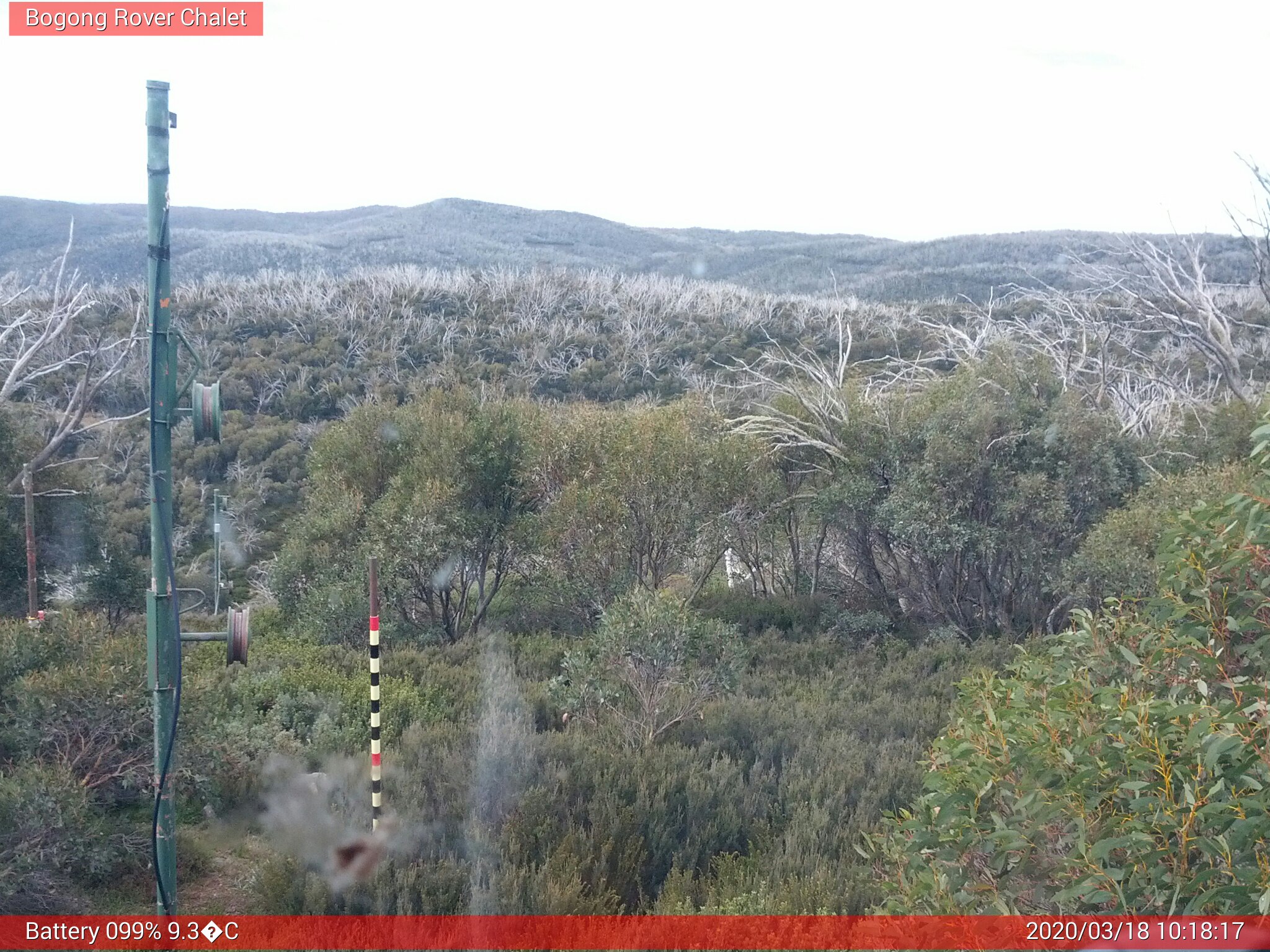 Bogong Web Cam 10:18am Wednesday 18th of March 2020