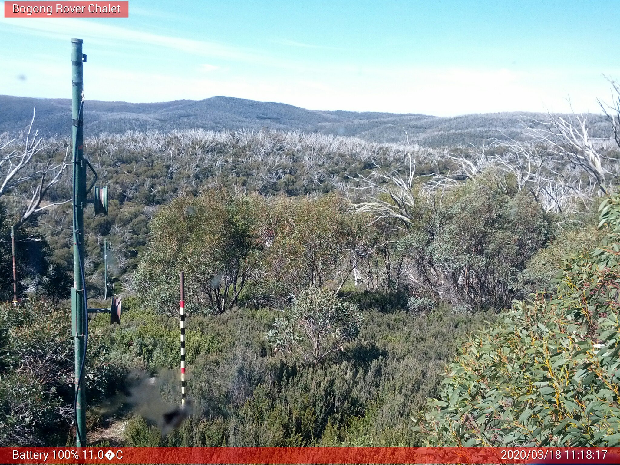 Bogong Web Cam 11:18am Wednesday 18th of March 2020