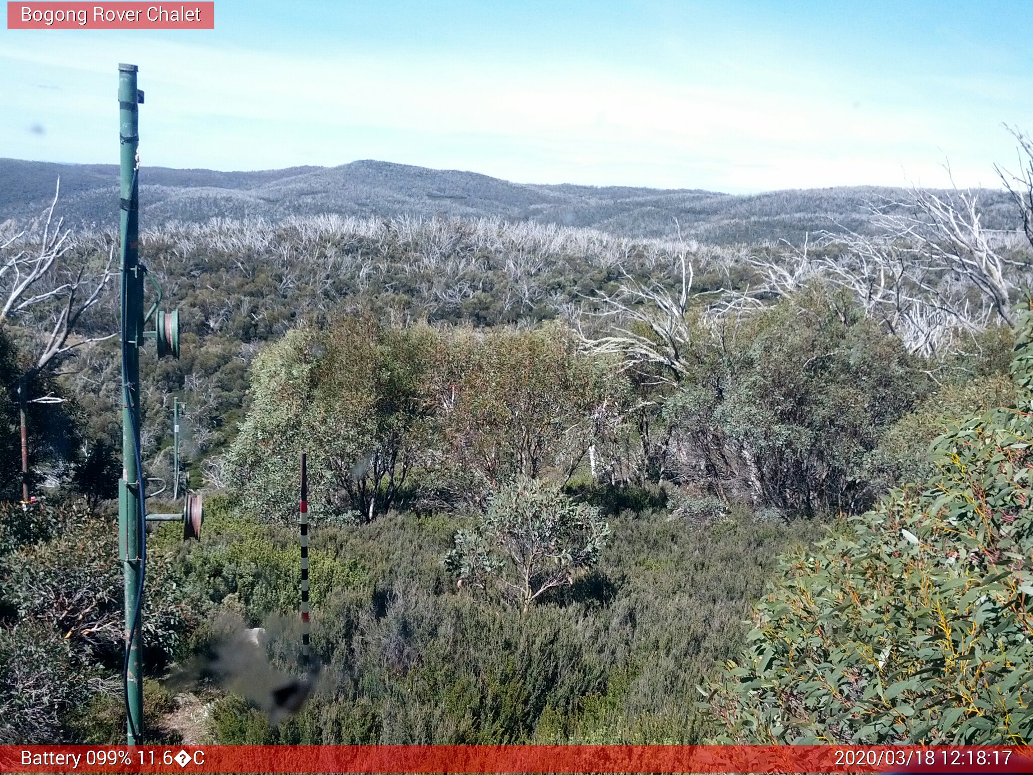 Bogong Web Cam 12:18pm Wednesday 18th of March 2020