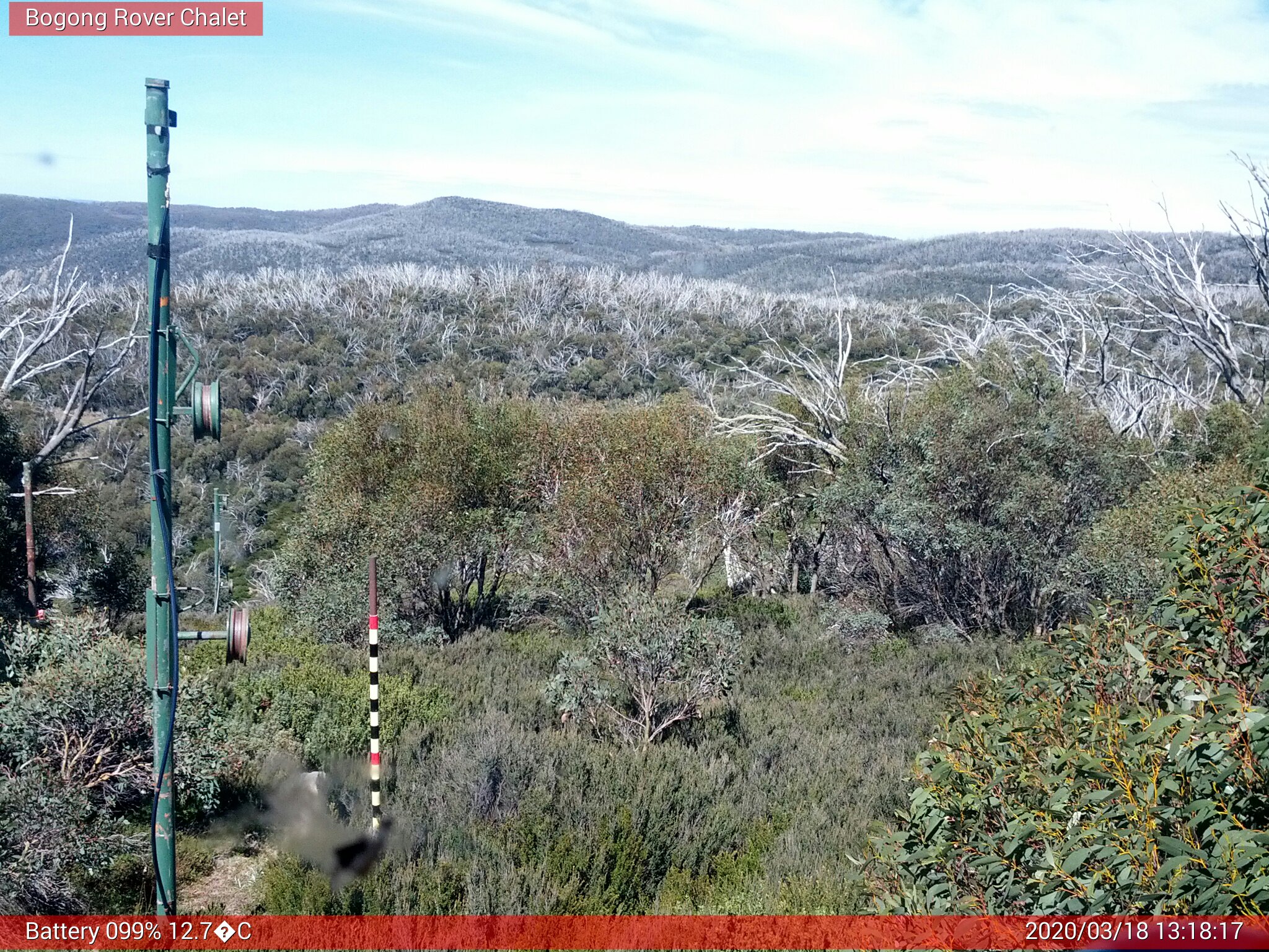 Bogong Web Cam 1:18pm Wednesday 18th of March 2020