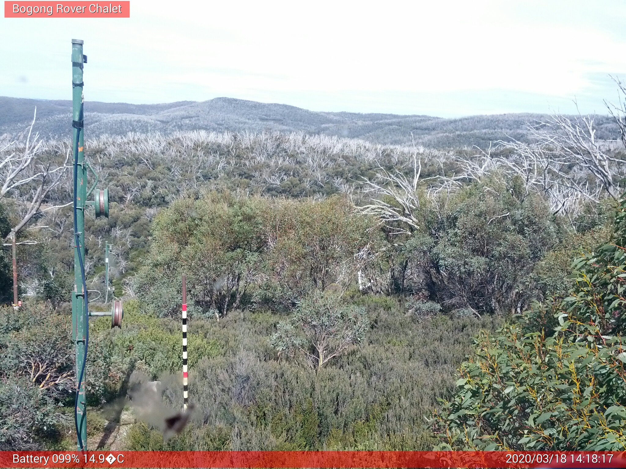 Bogong Web Cam 2:18pm Wednesday 18th of March 2020