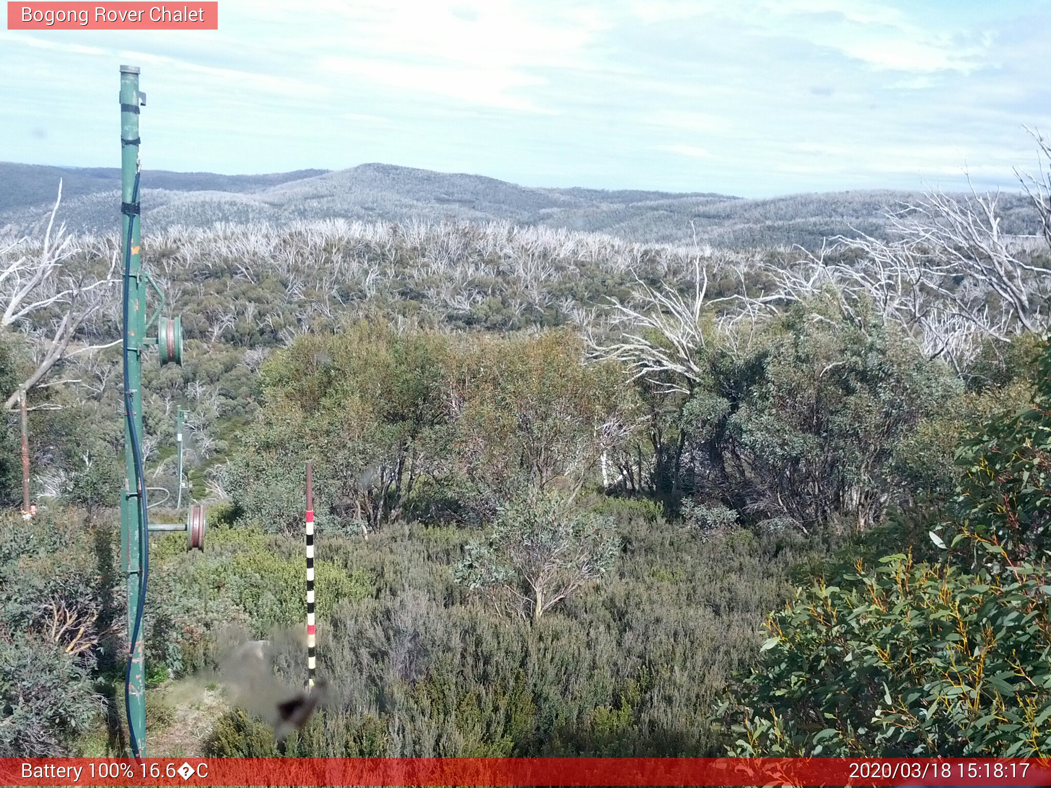 Bogong Web Cam 3:18pm Wednesday 18th of March 2020