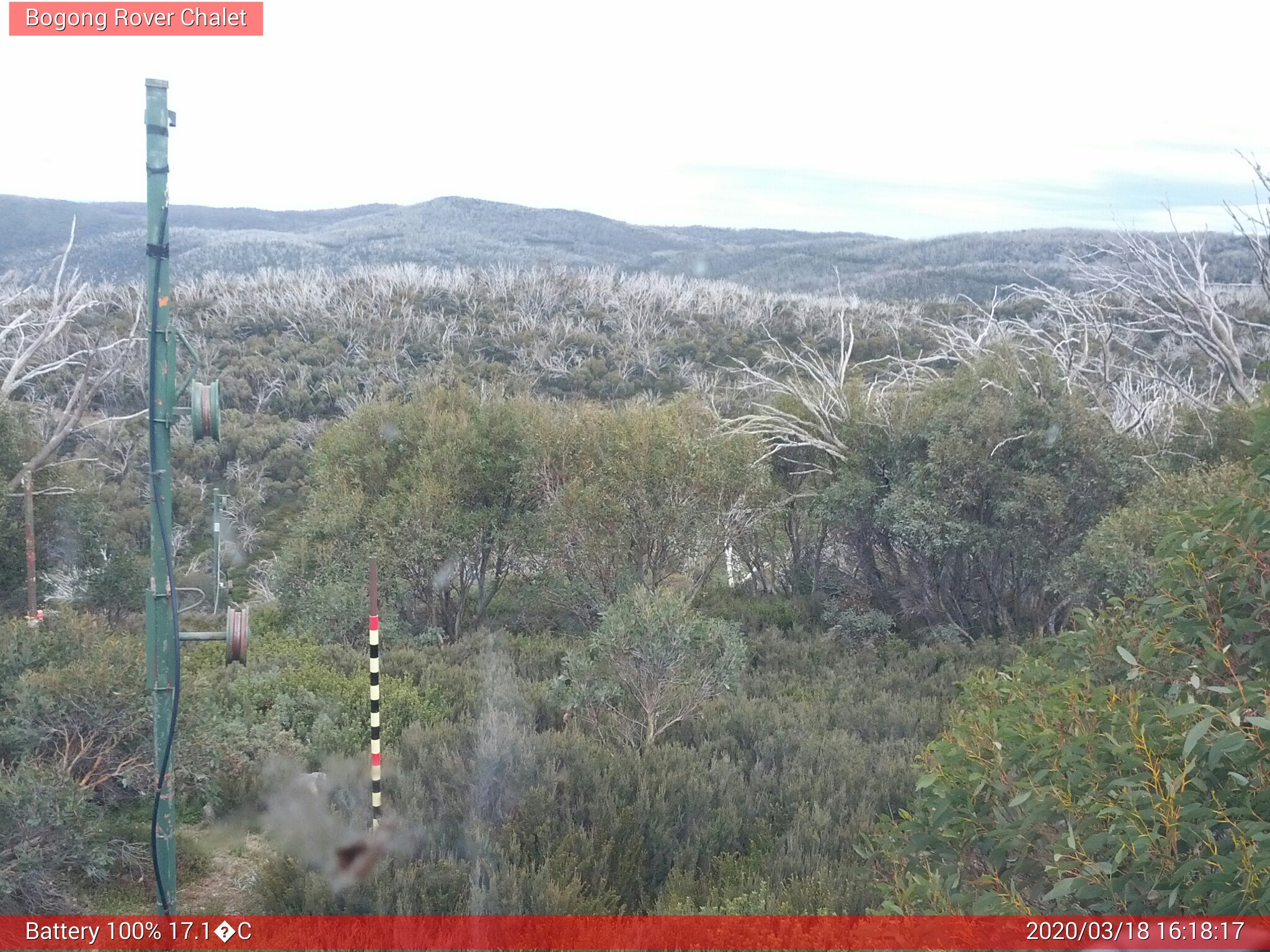 Bogong Web Cam 4:18pm Wednesday 18th of March 2020