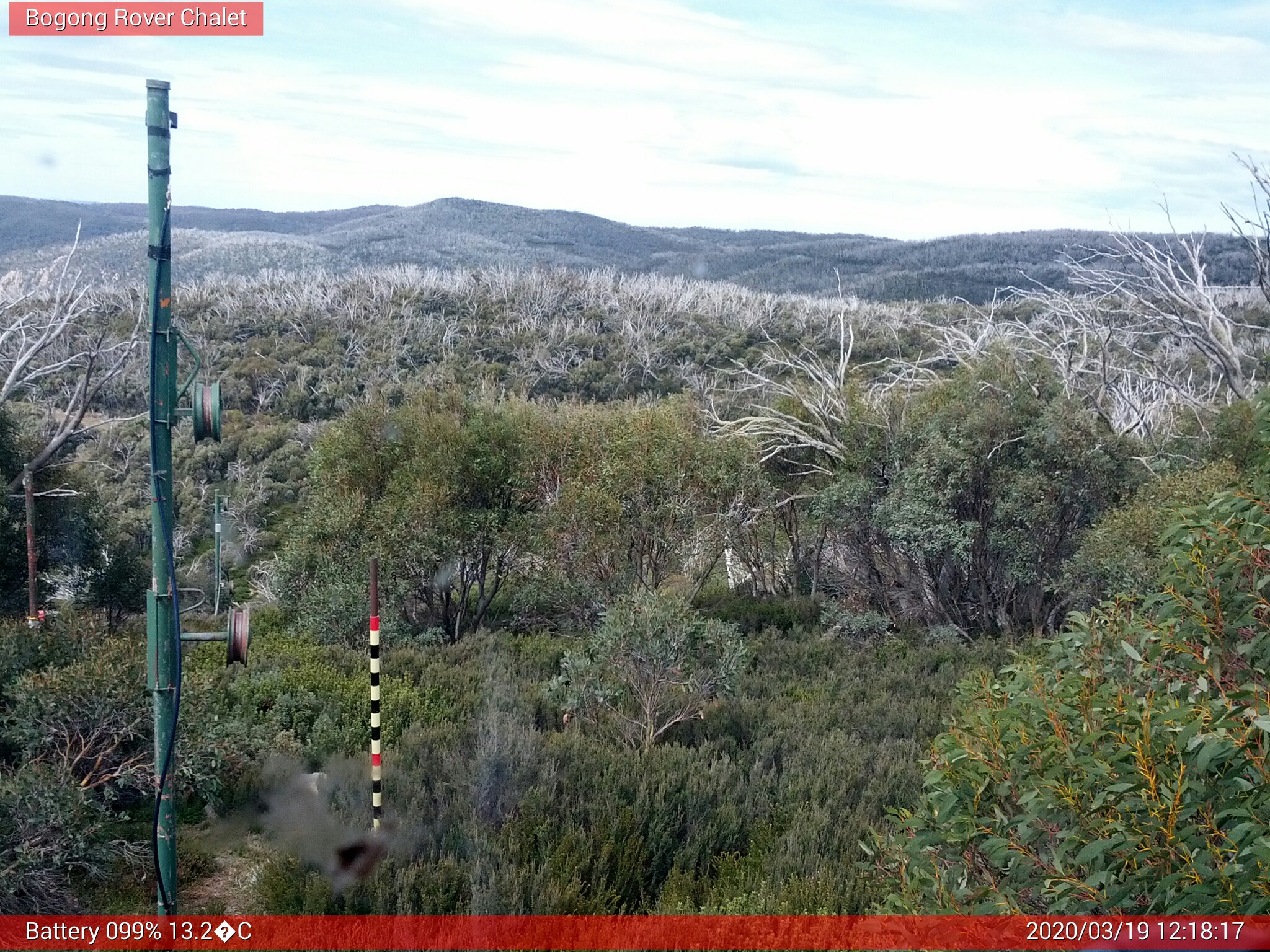 Bogong Web Cam 12:18pm Thursday 19th of March 2020