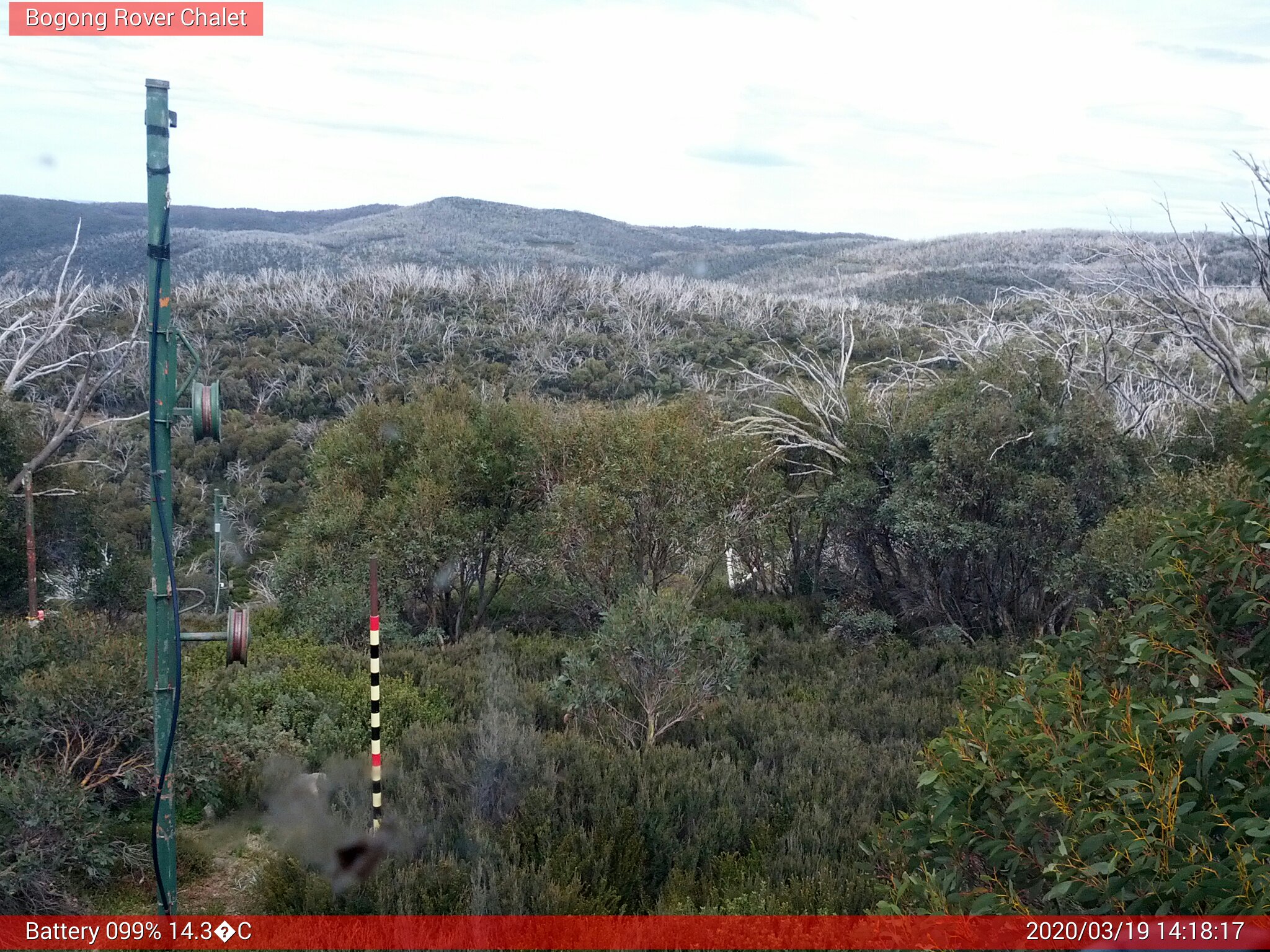 Bogong Web Cam 2:18pm Thursday 19th of March 2020