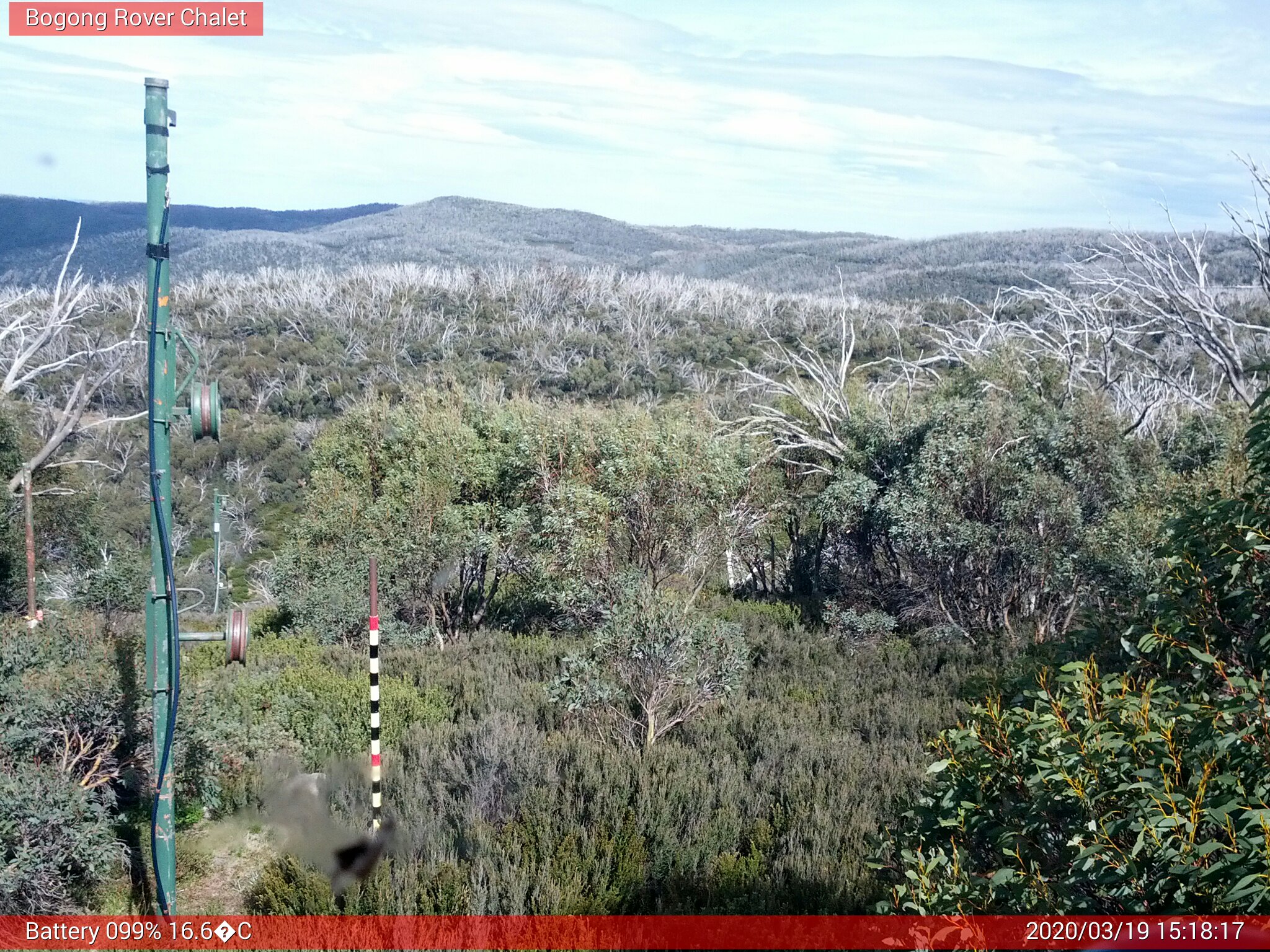 Bogong Web Cam 3:18pm Thursday 19th of March 2020