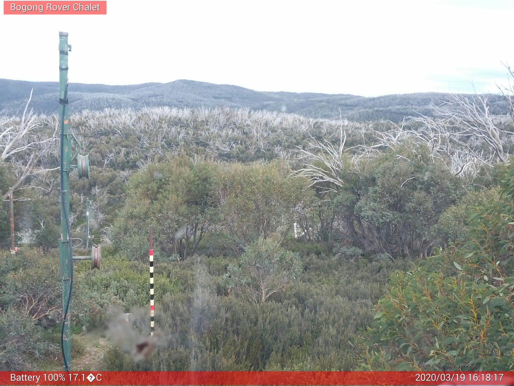 Bogong Web Cam 4:18pm Thursday 19th of March 2020