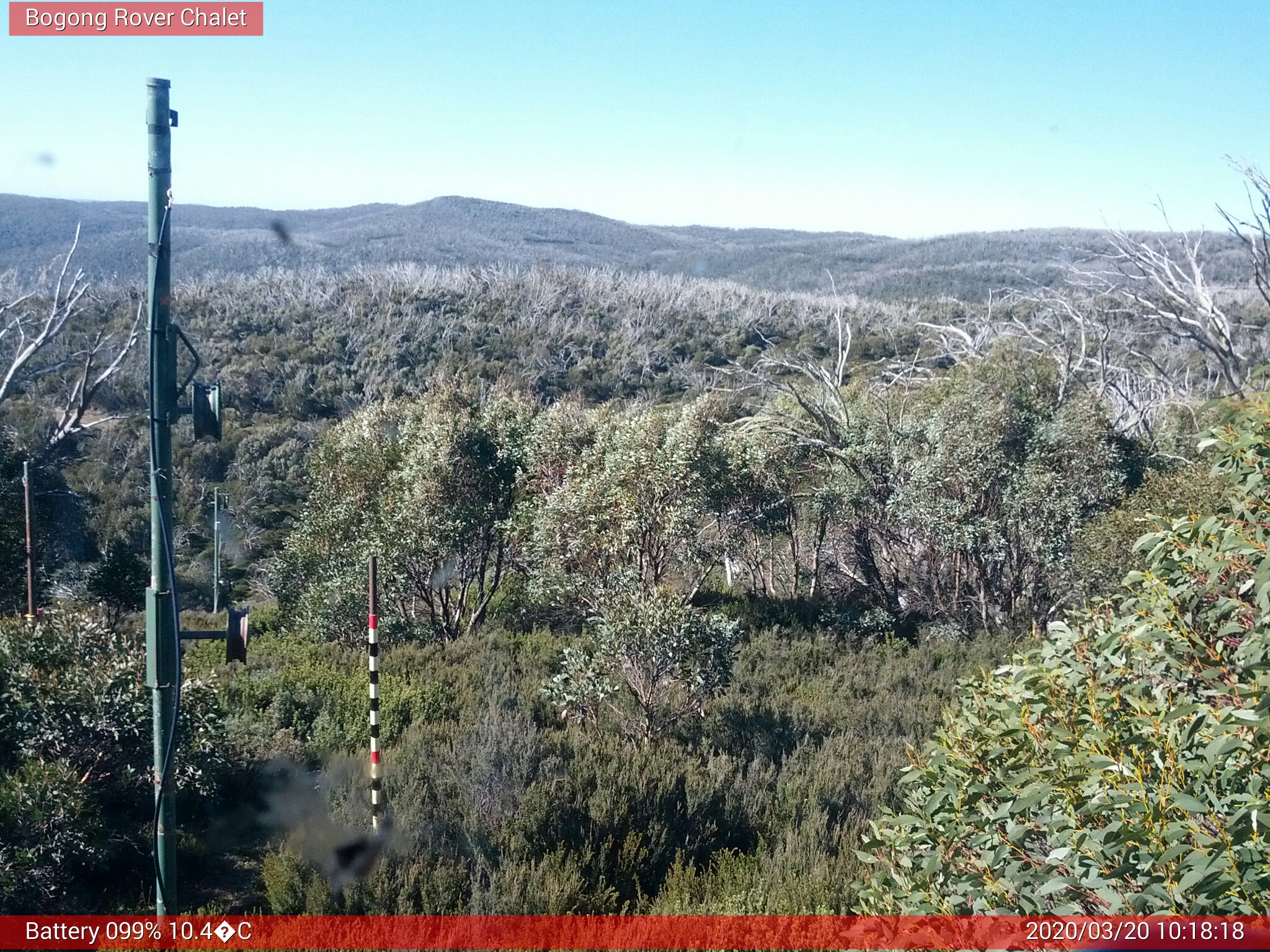 Bogong Web Cam 10:18am Friday 20th of March 2020