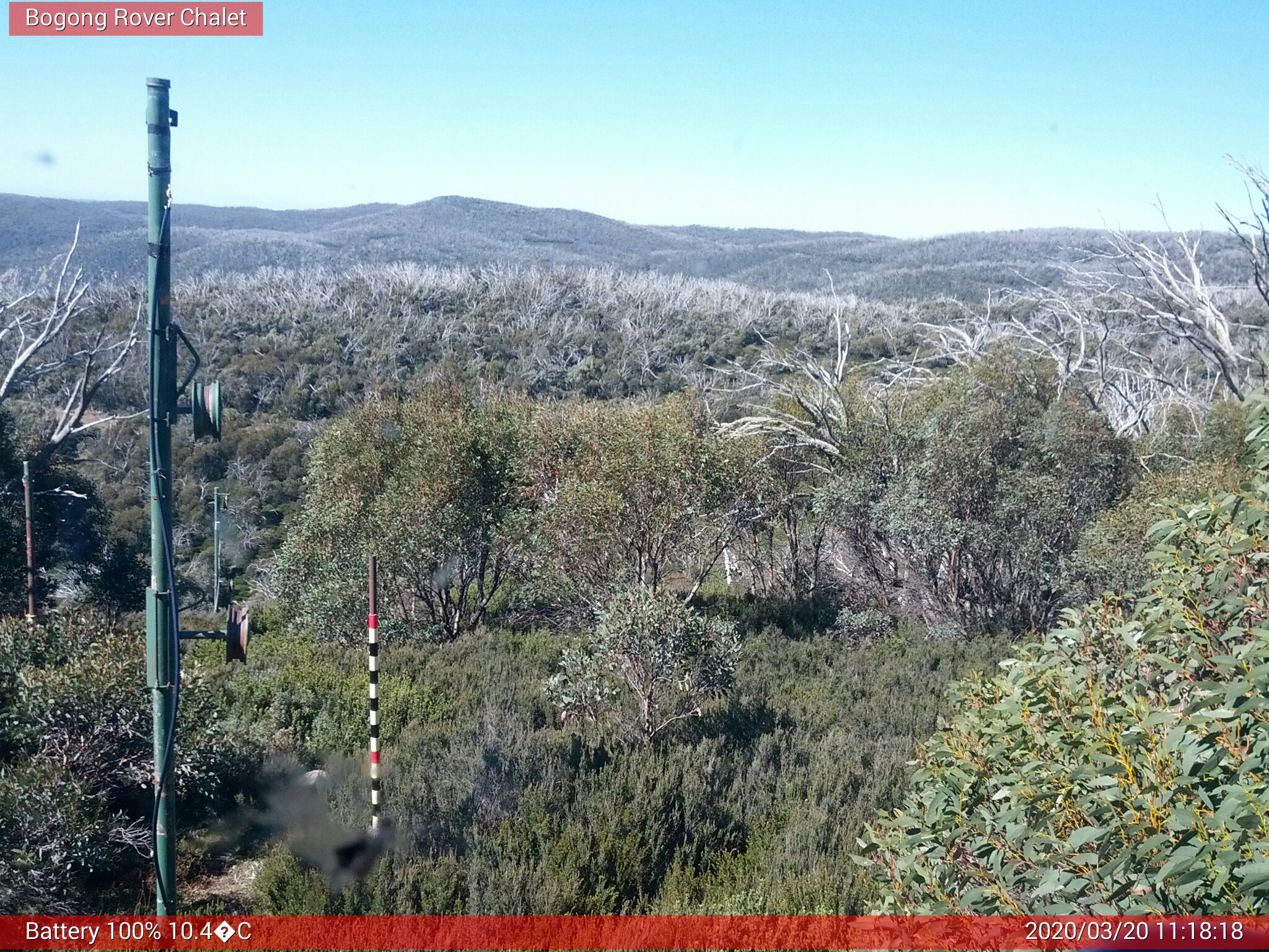 Bogong Web Cam 11:18am Friday 20th of March 2020