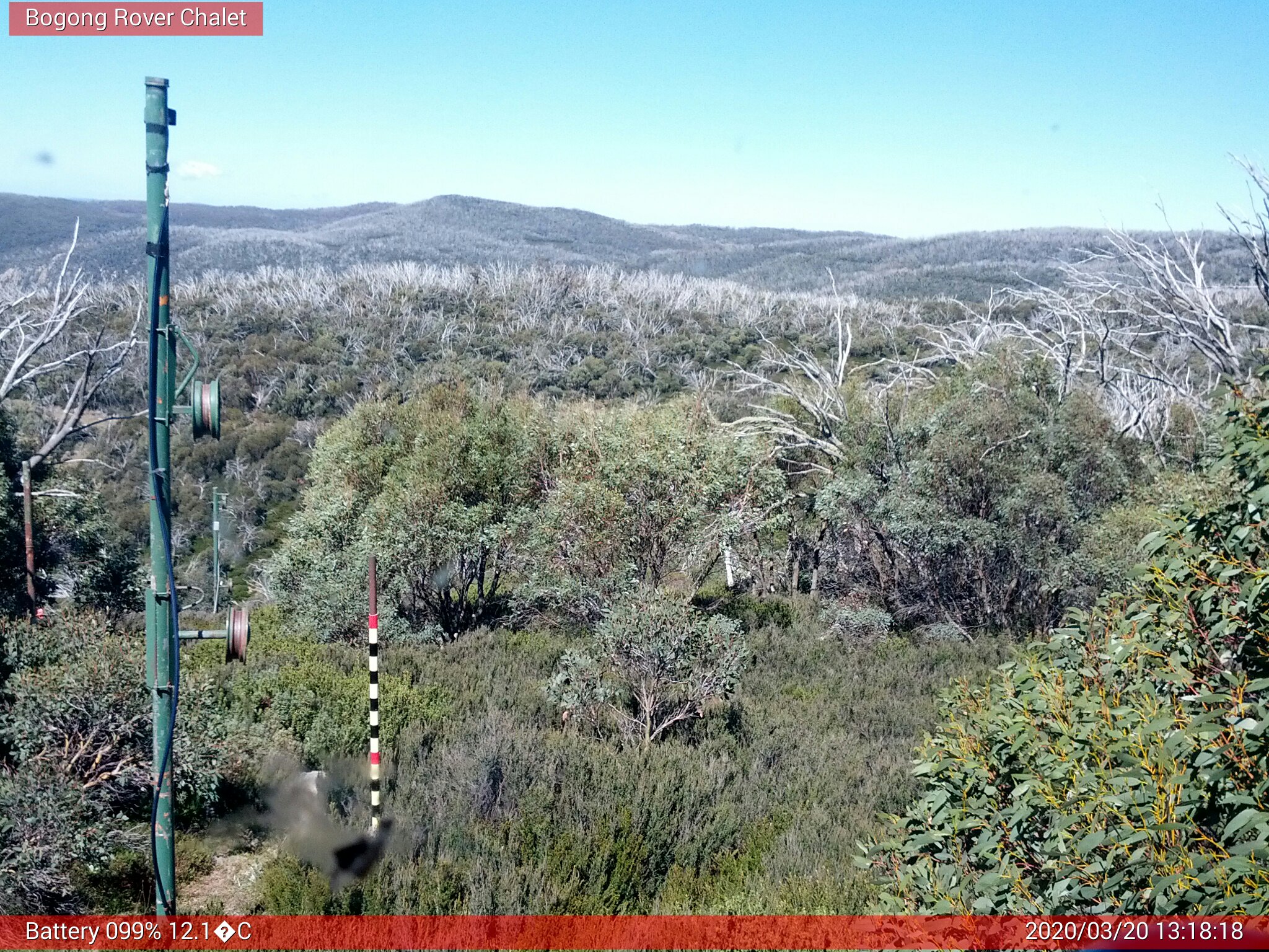 Bogong Web Cam 1:18pm Friday 20th of March 2020