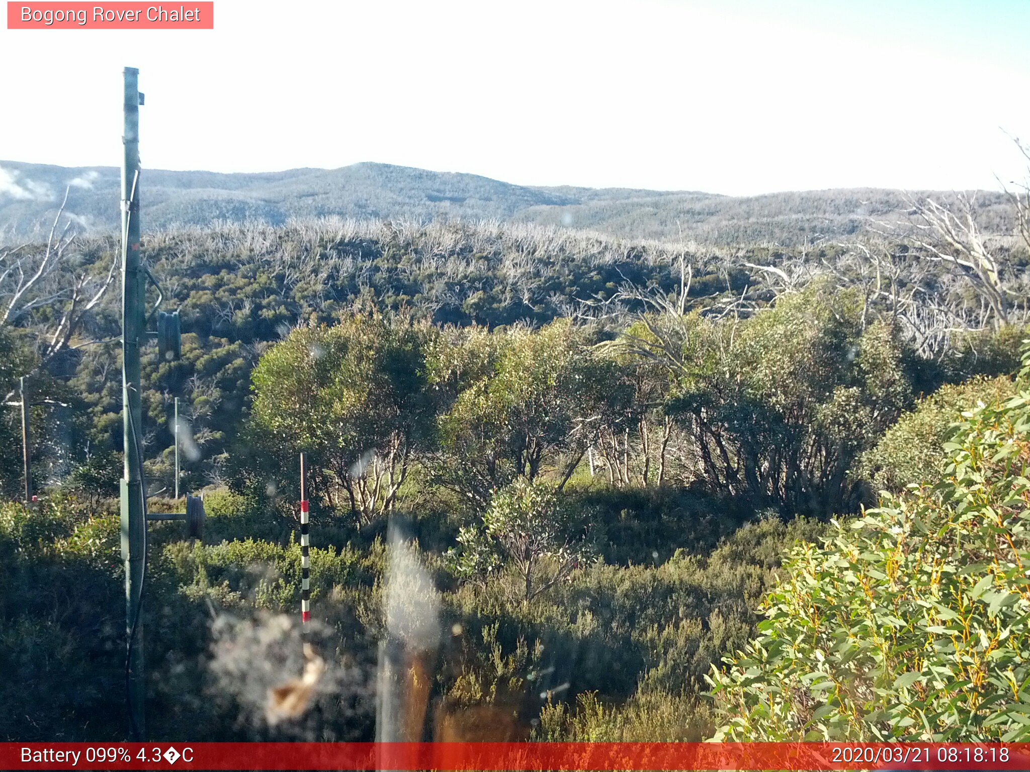 Bogong Web Cam 8:18am Saturday 21st of March 2020