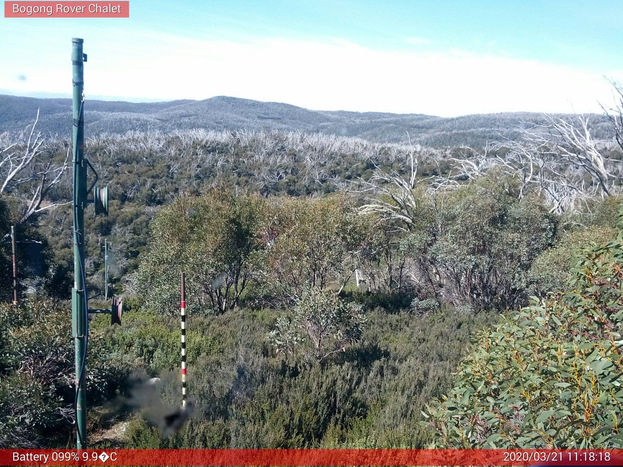 Bogong Web Cam 11:18am Saturday 21st of March 2020