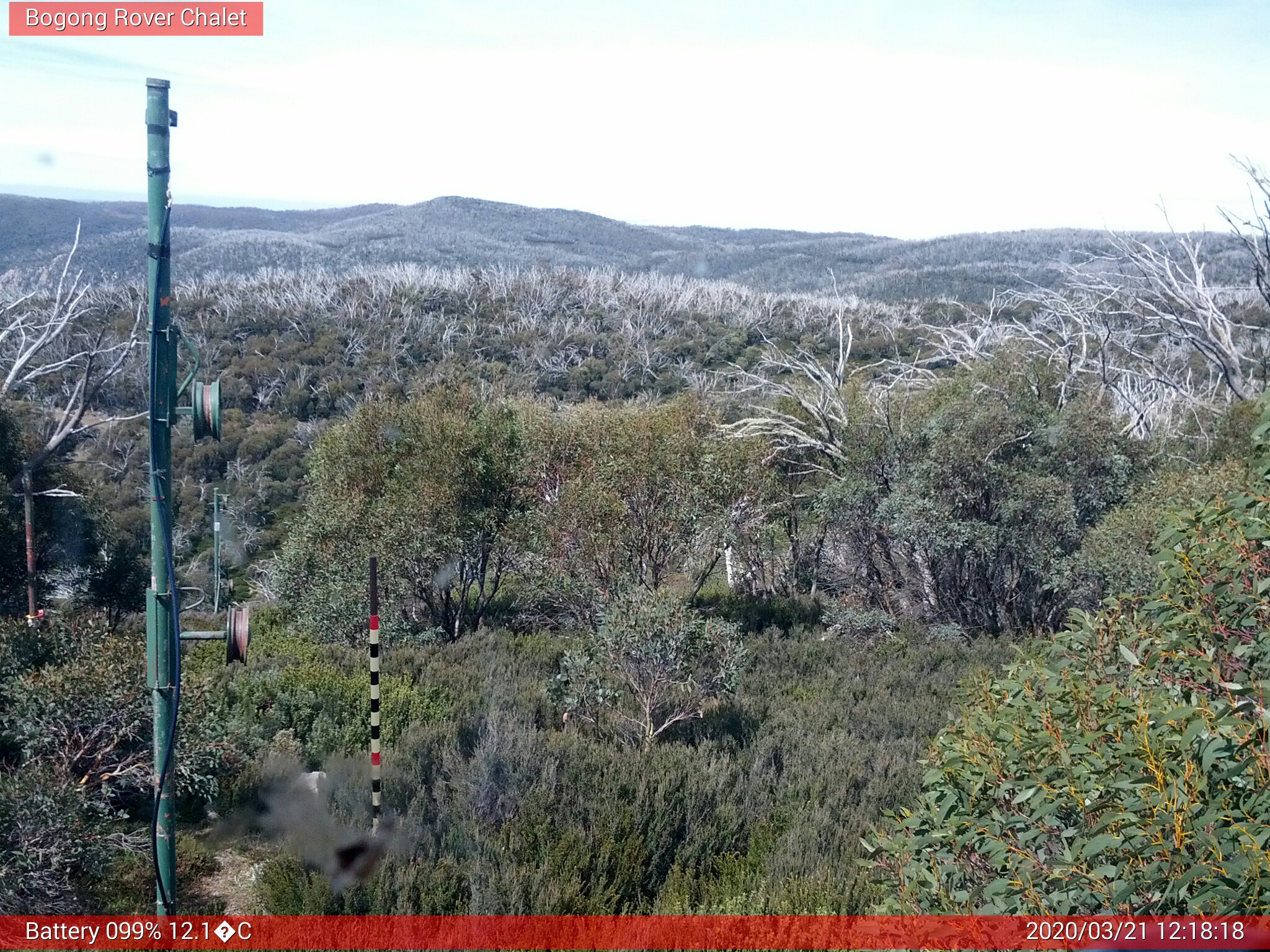 Bogong Web Cam 12:18pm Saturday 21st of March 2020