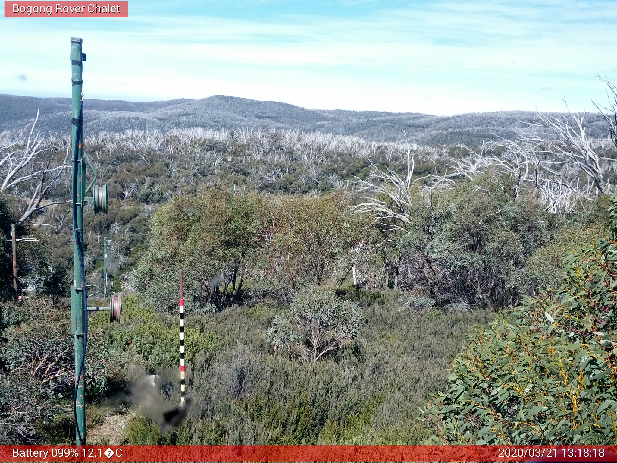 Bogong Web Cam 1:18pm Saturday 21st of March 2020