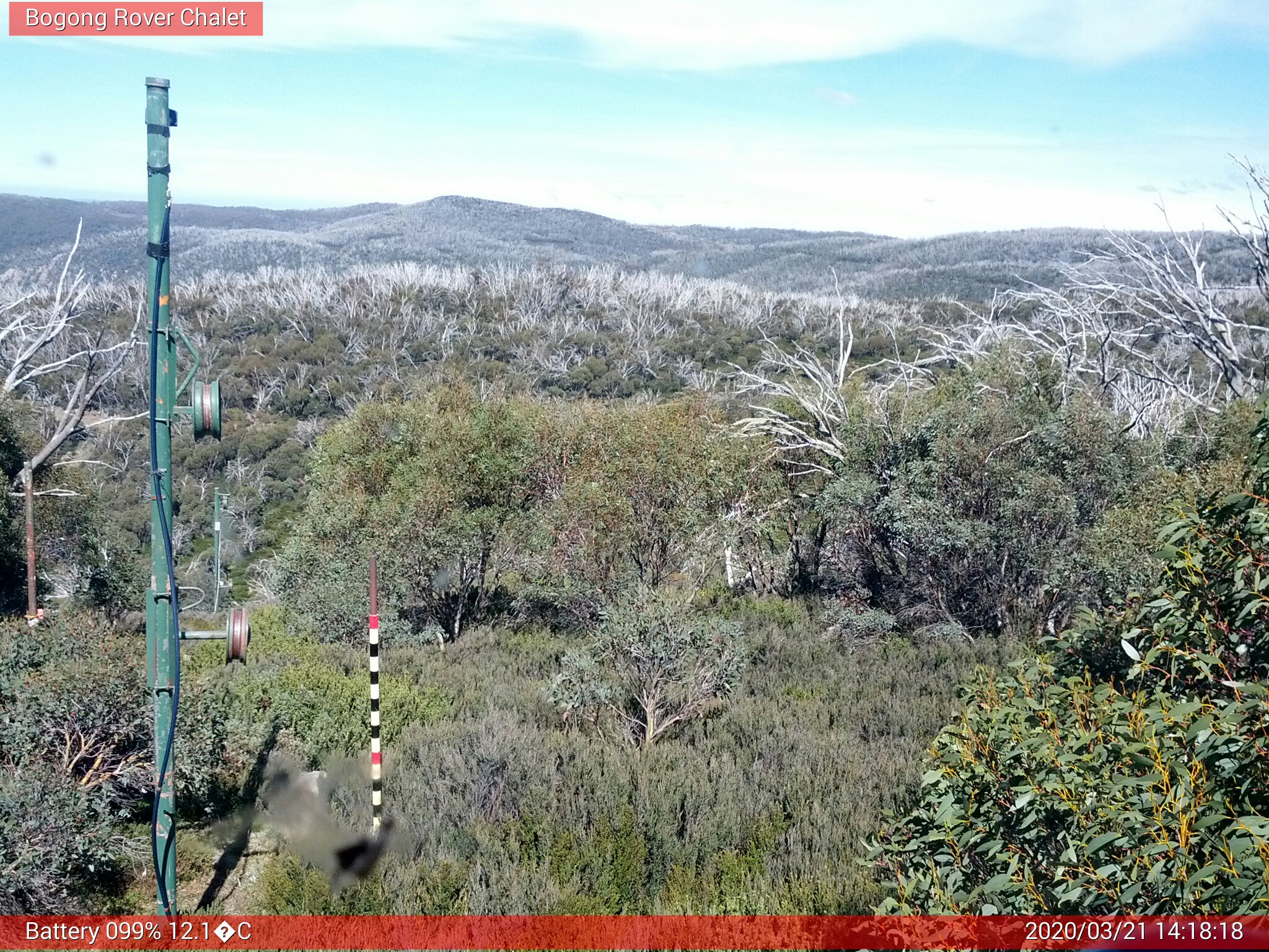 Bogong Web Cam 2:18pm Saturday 21st of March 2020