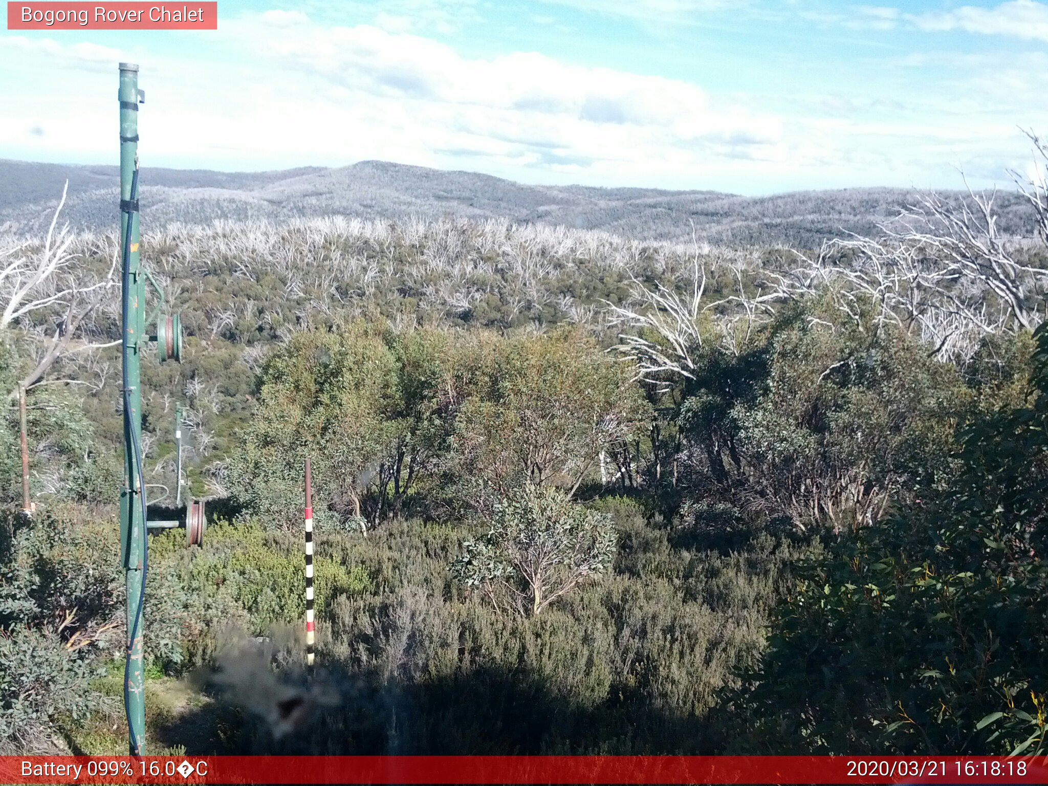 Bogong Web Cam 4:18pm Saturday 21st of March 2020