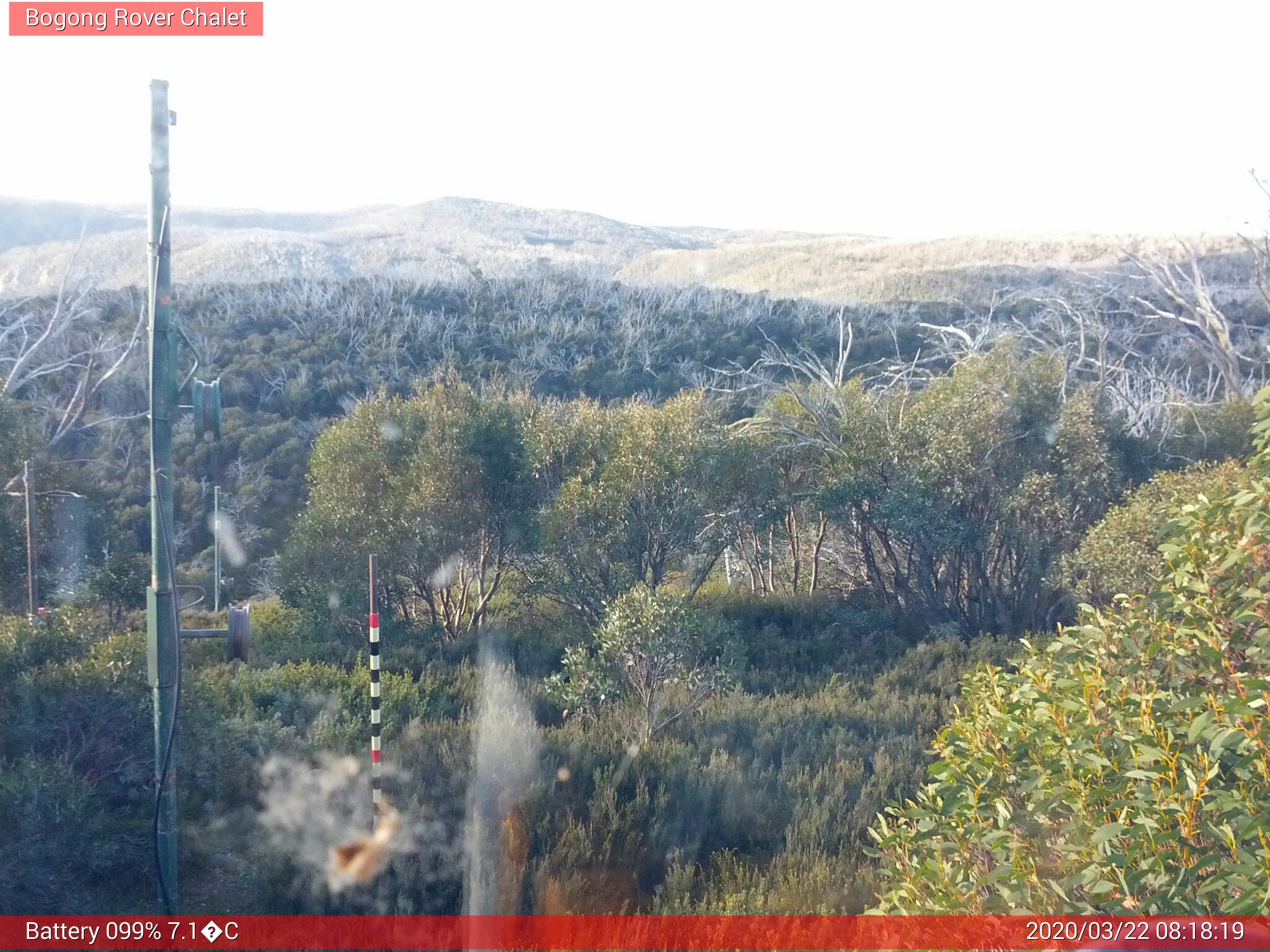 Bogong Web Cam 8:18am Sunday 22nd of March 2020