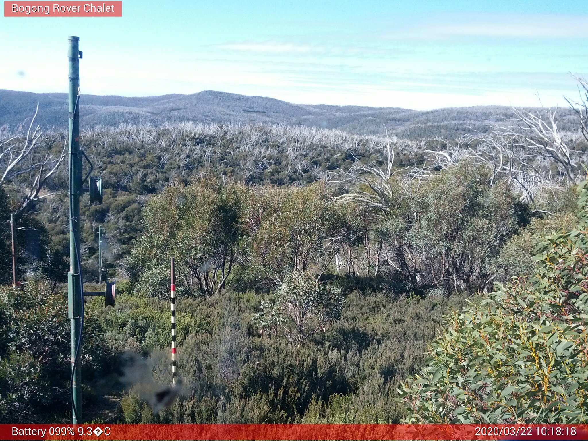 Bogong Web Cam 10:18am Sunday 22nd of March 2020