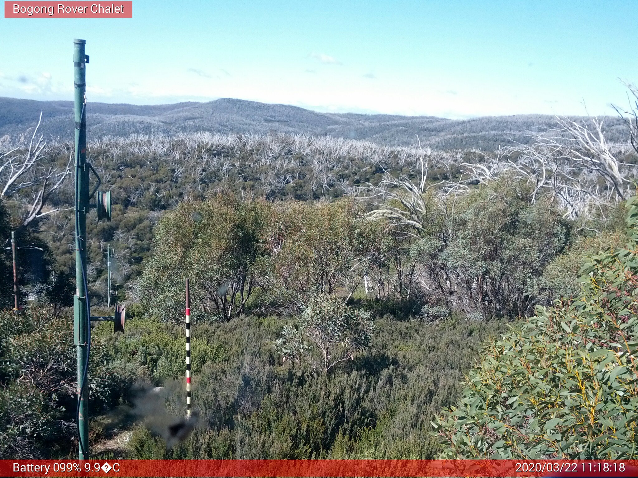 Bogong Web Cam 11:18am Sunday 22nd of March 2020