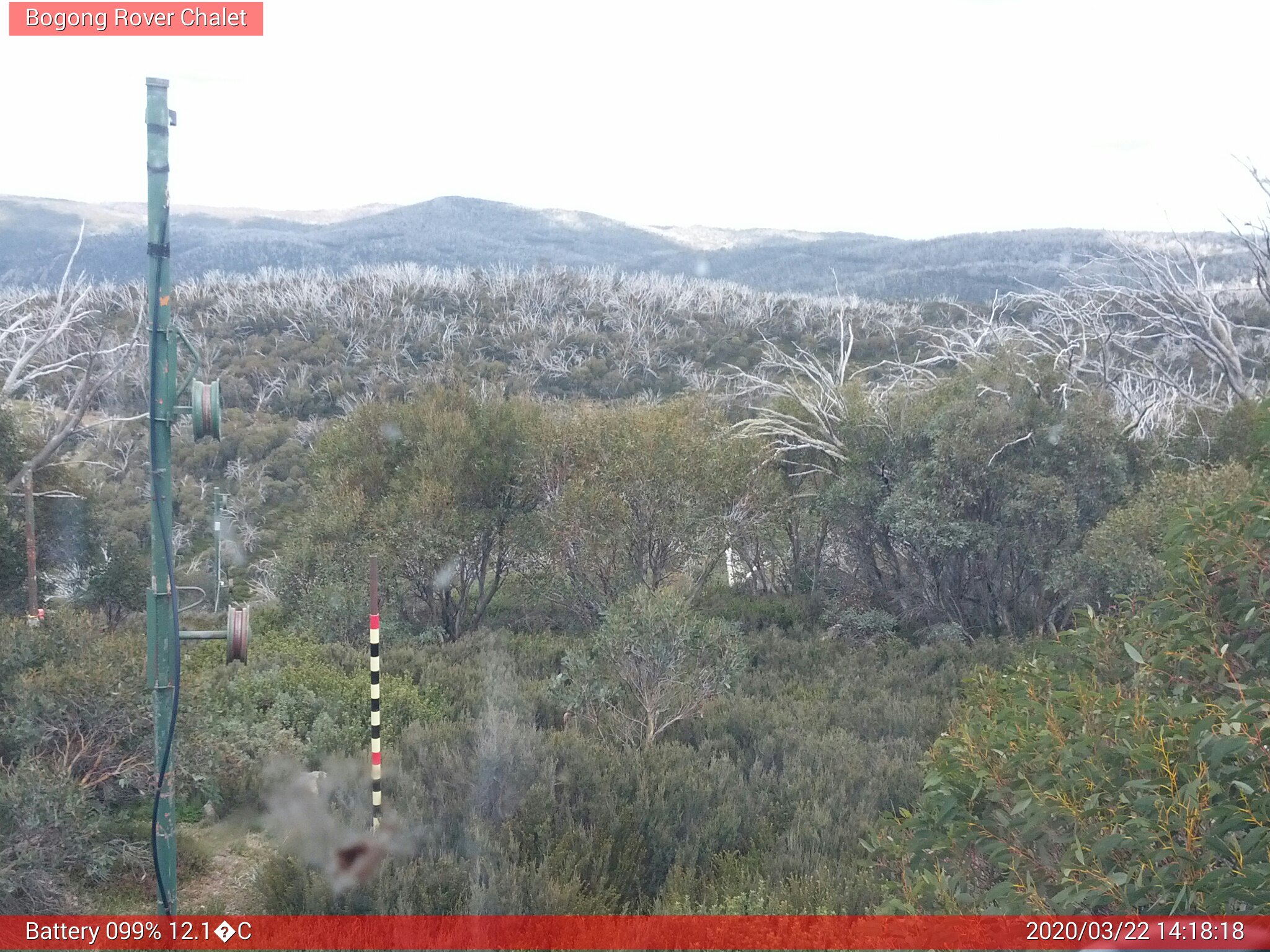 Bogong Web Cam 2:18pm Sunday 22nd of March 2020