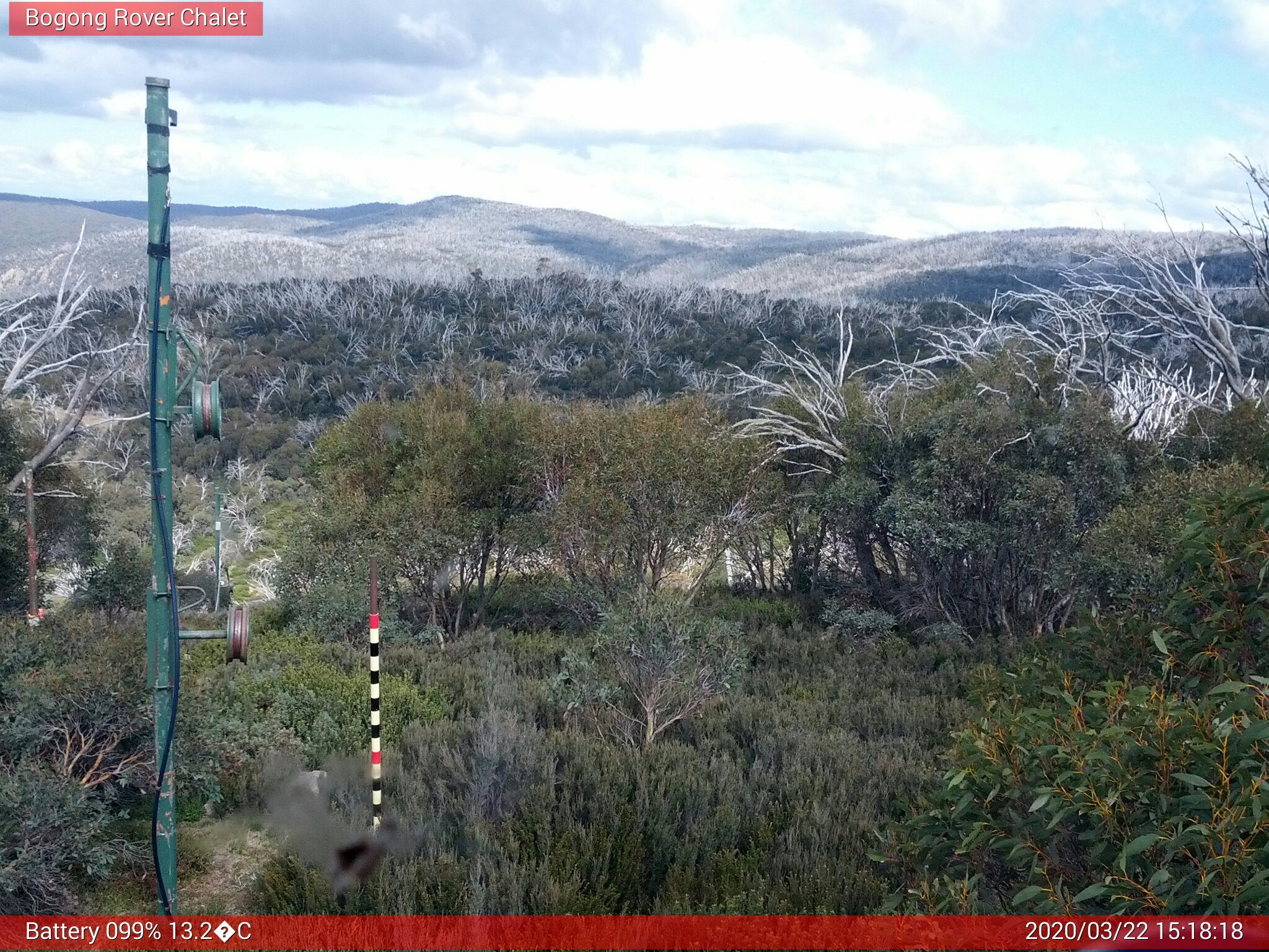 Bogong Web Cam 3:18pm Sunday 22nd of March 2020