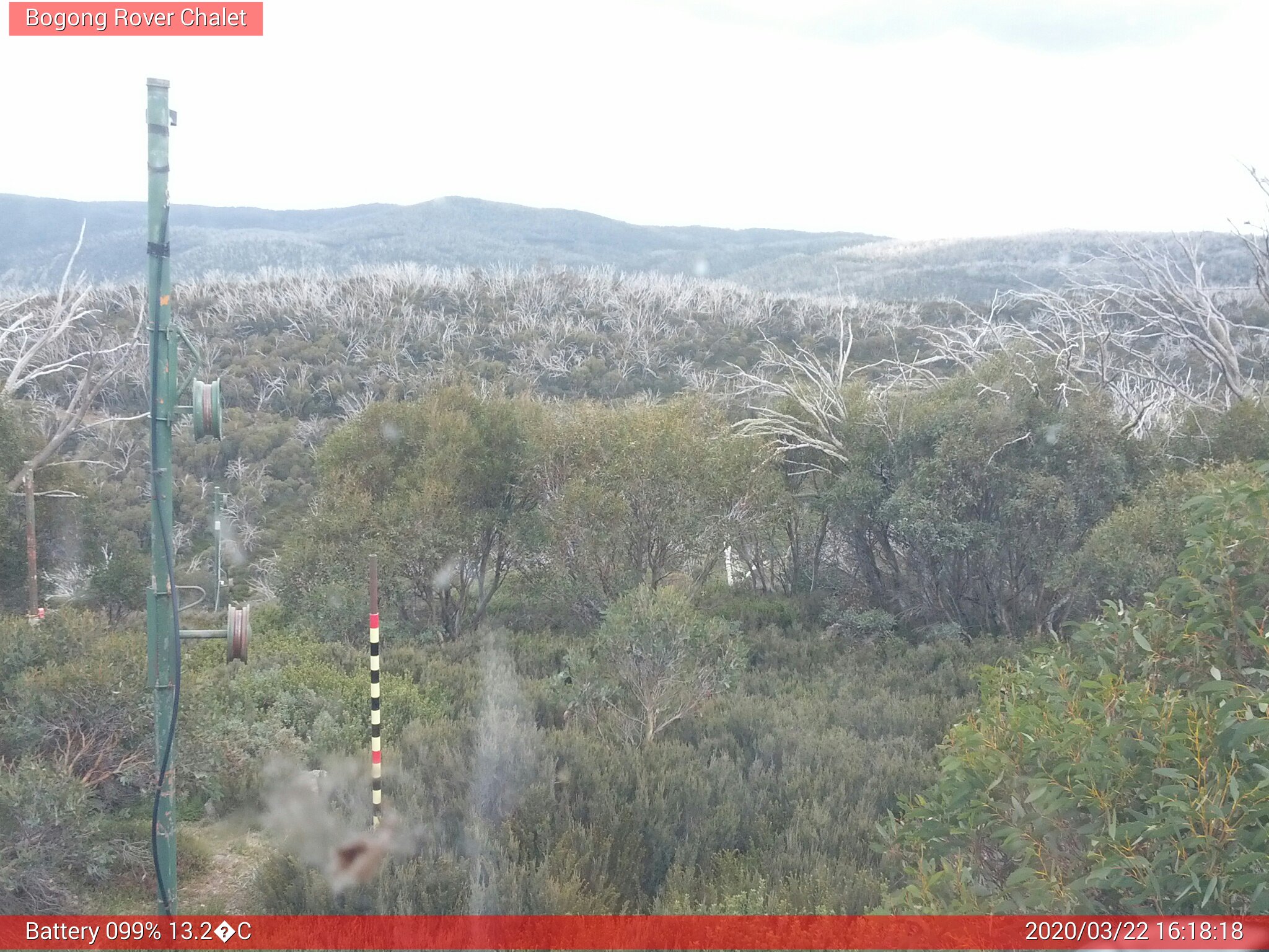 Bogong Web Cam 4:18pm Sunday 22nd of March 2020