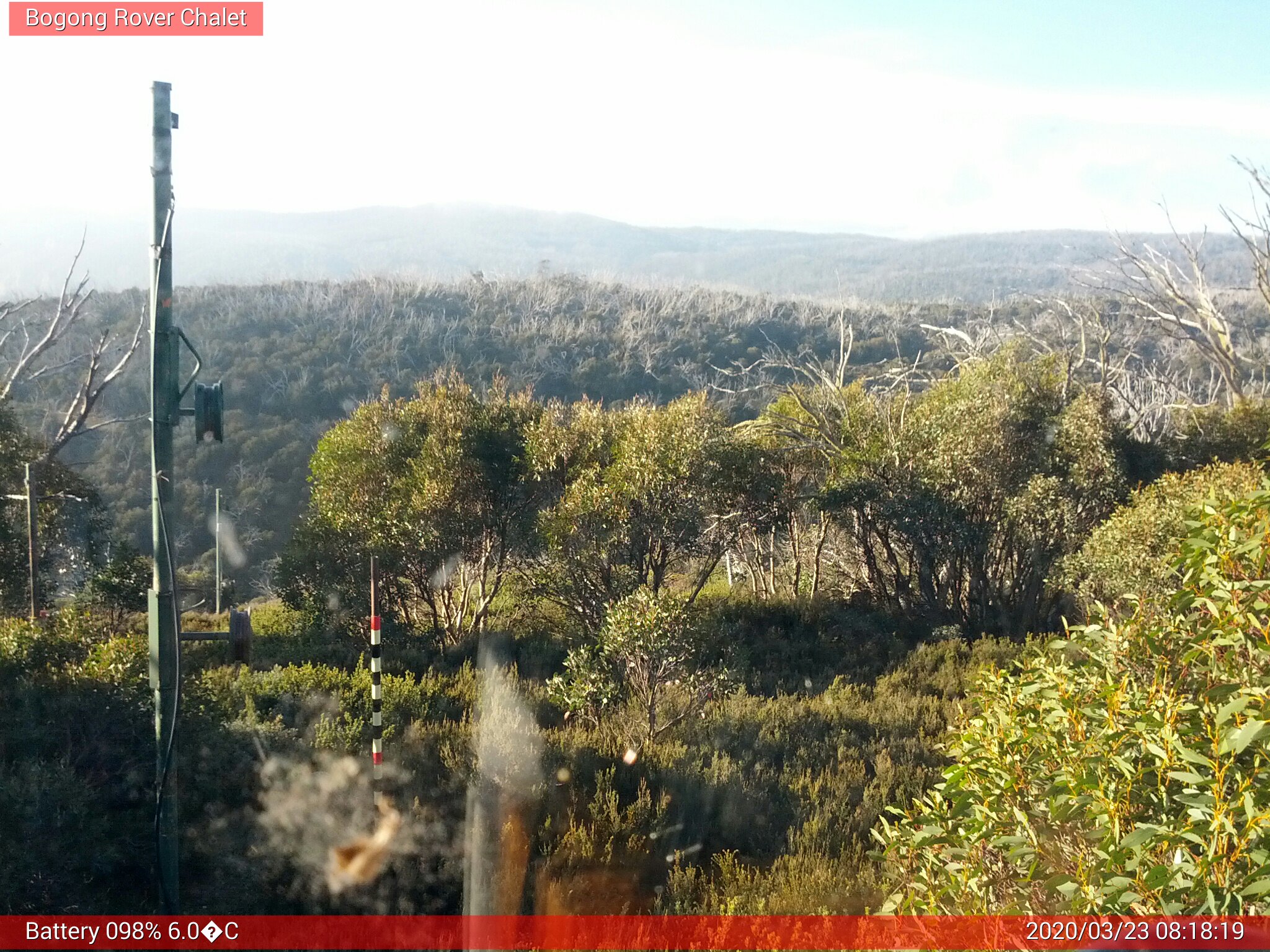 Bogong Web Cam 8:18am Monday 23rd of March 2020