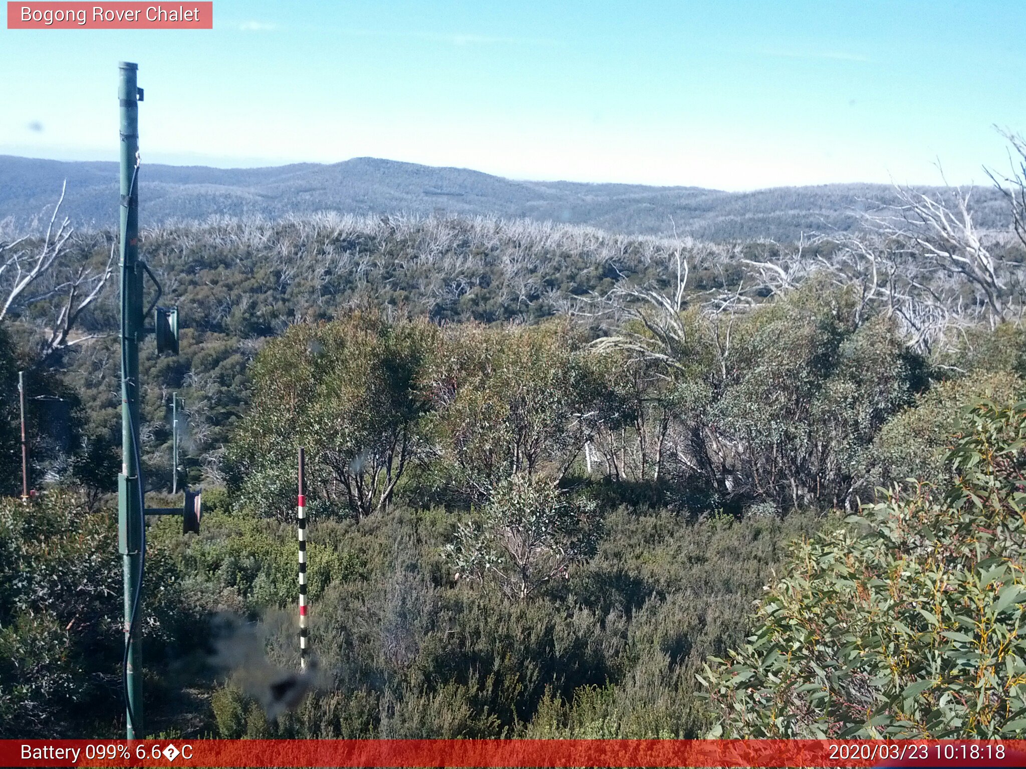 Bogong Web Cam 10:18am Monday 23rd of March 2020