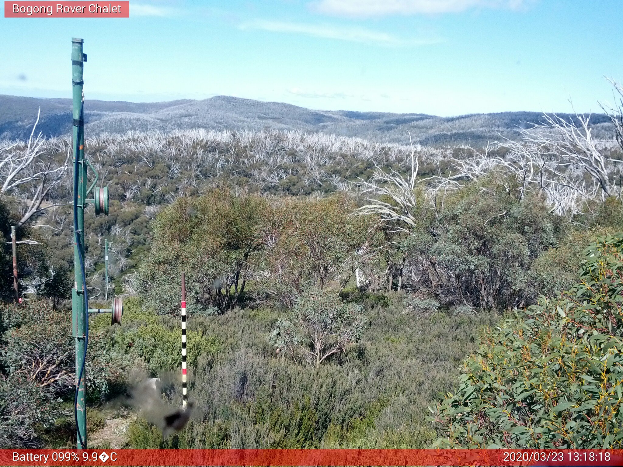 Bogong Web Cam 1:18pm Monday 23rd of March 2020