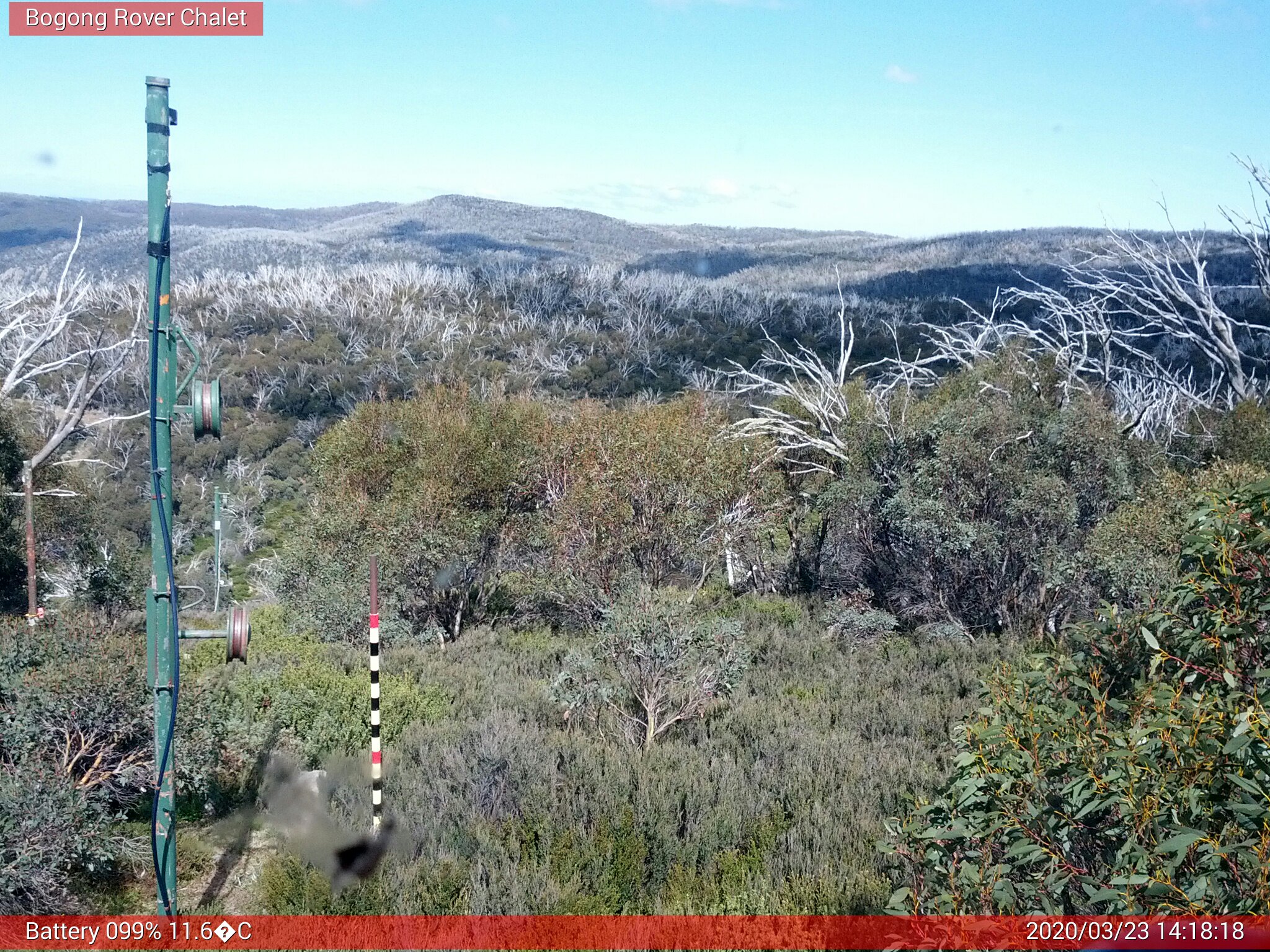 Bogong Web Cam 2:18pm Monday 23rd of March 2020