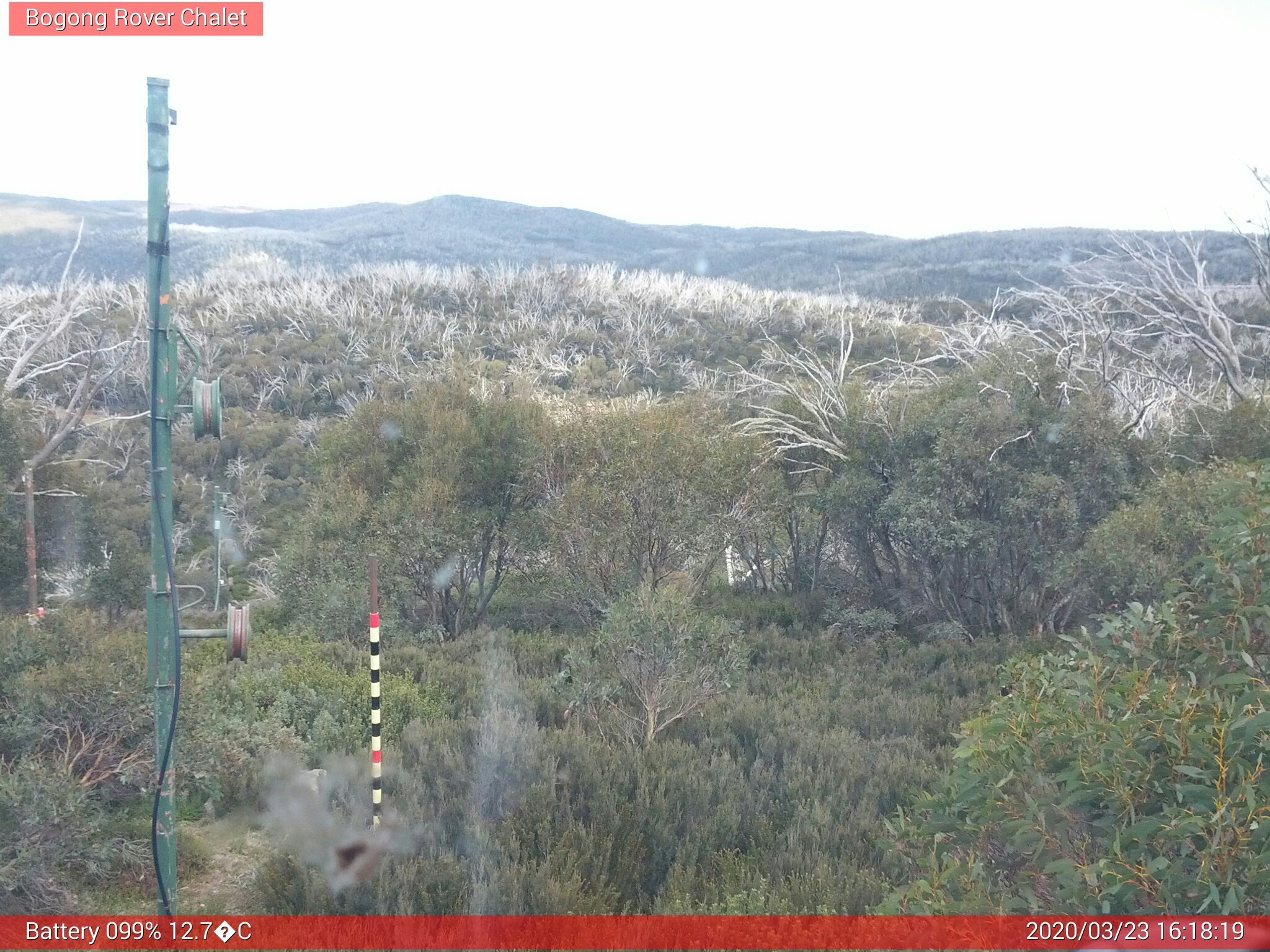 Bogong Web Cam 4:18pm Monday 23rd of March 2020