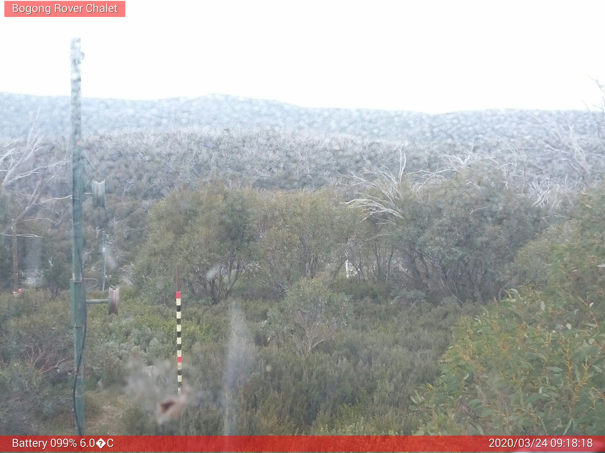 Bogong Web Cam 9:18am Tuesday 24th of March 2020