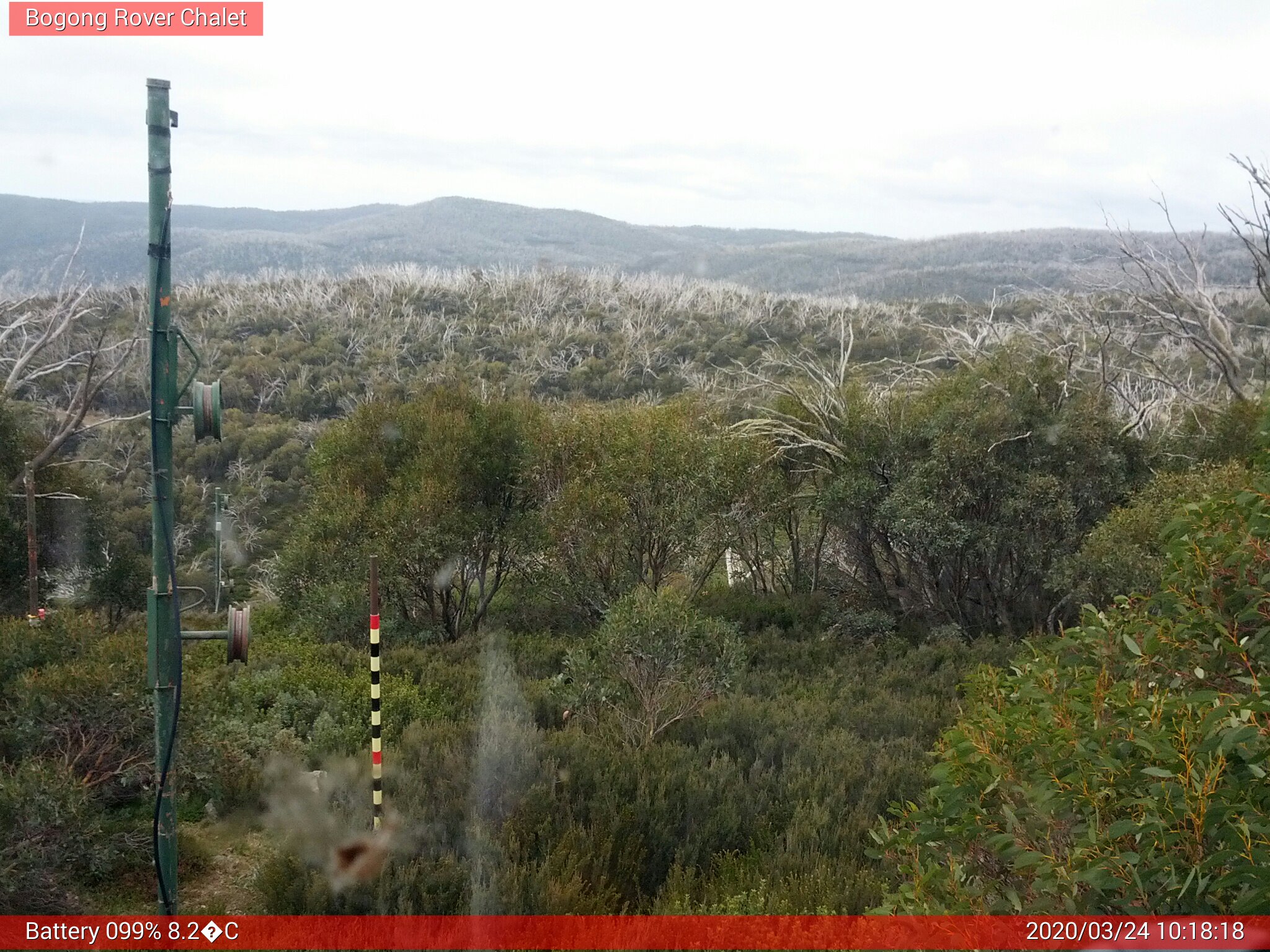 Bogong Web Cam 10:18am Tuesday 24th of March 2020