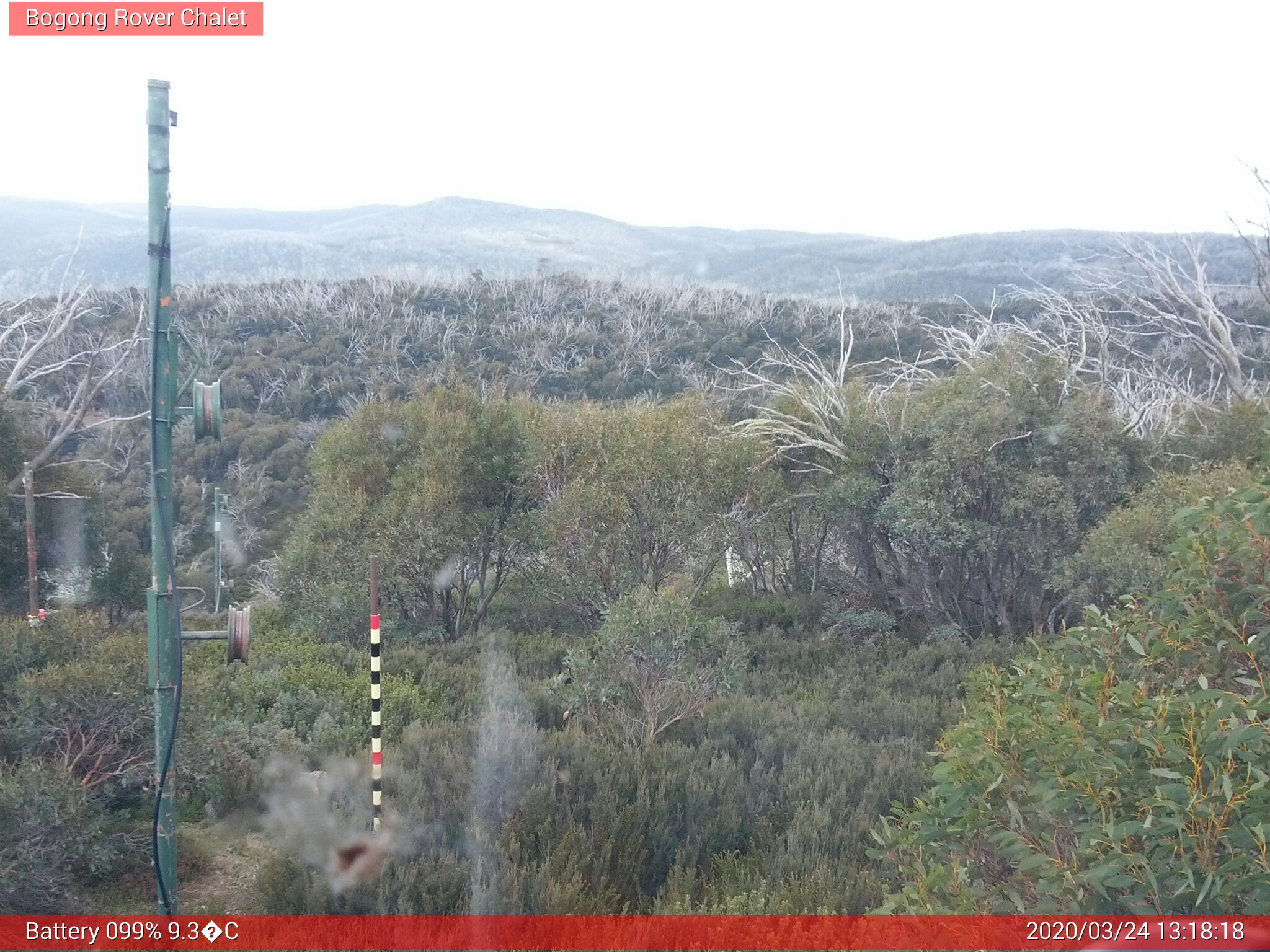 Bogong Web Cam 1:18pm Tuesday 24th of March 2020