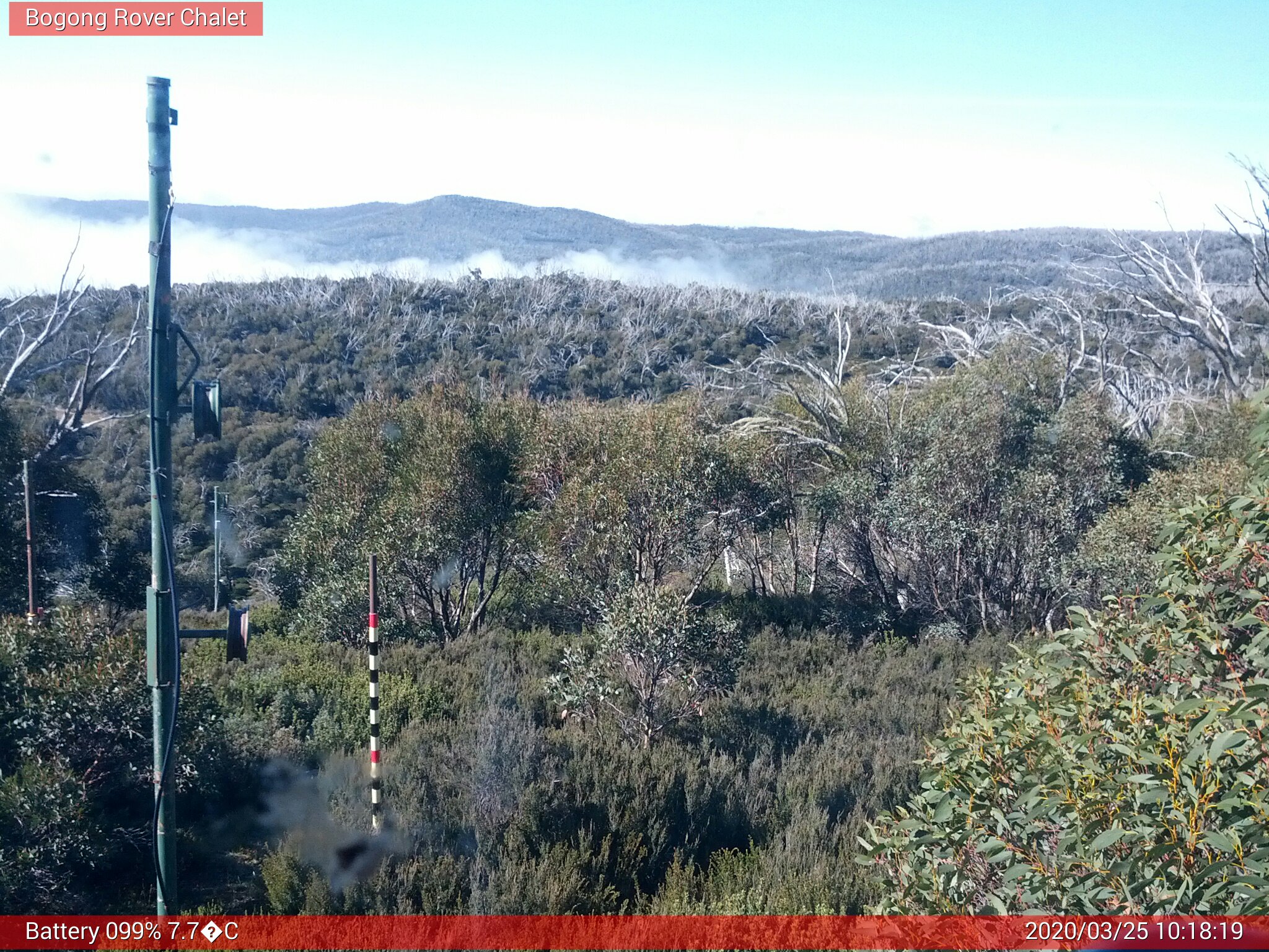 Bogong Web Cam 10:18am Wednesday 25th of March 2020