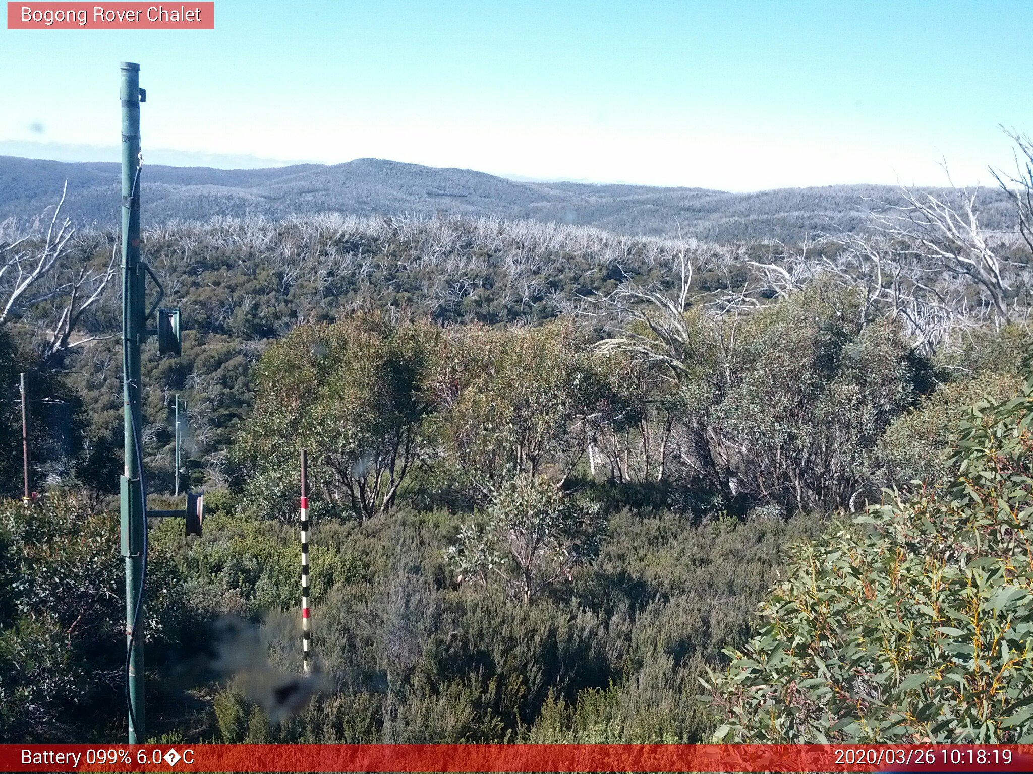 Bogong Web Cam 10:18am Thursday 26th of March 2020