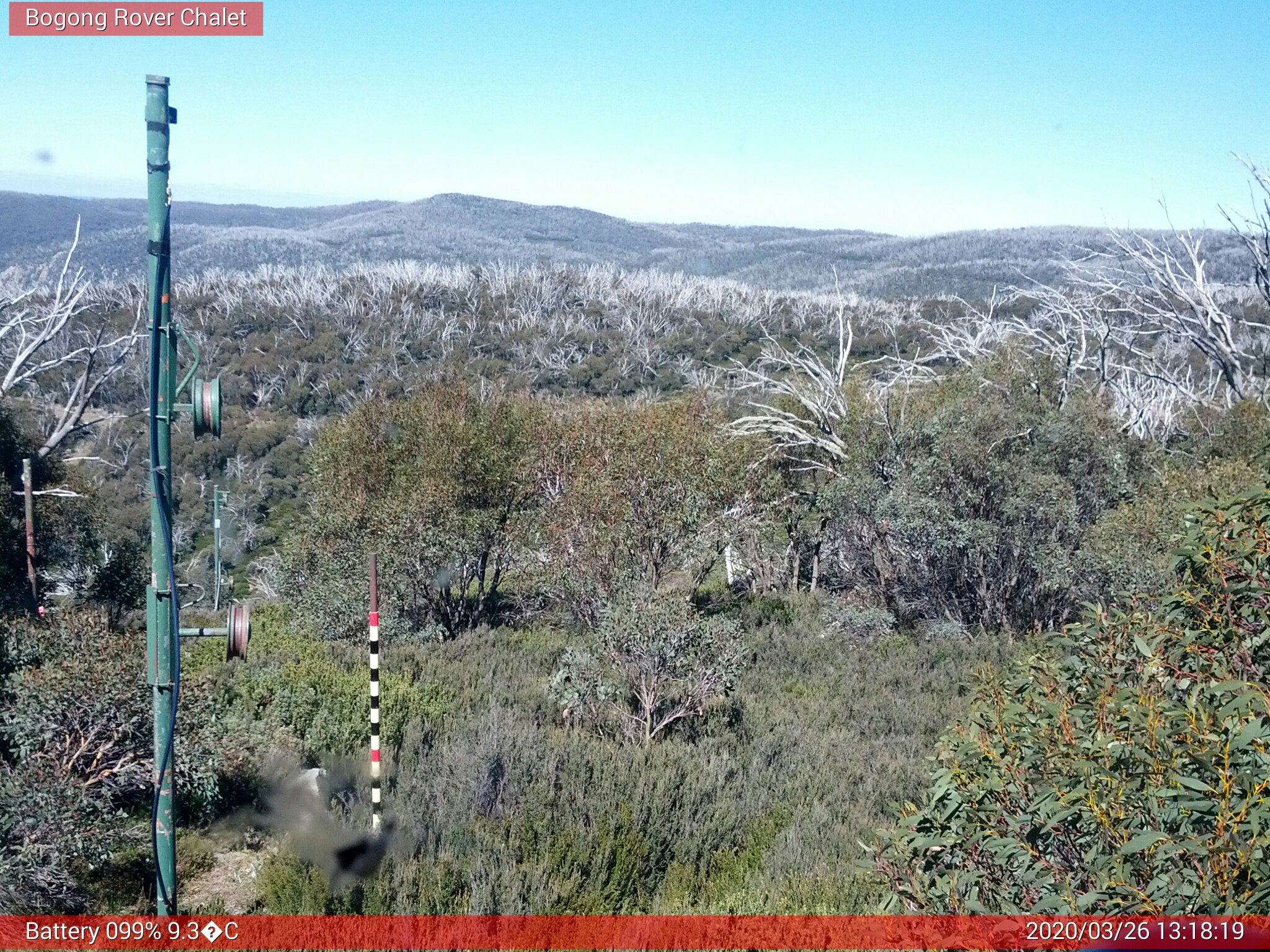 Bogong Web Cam 1:18pm Thursday 26th of March 2020