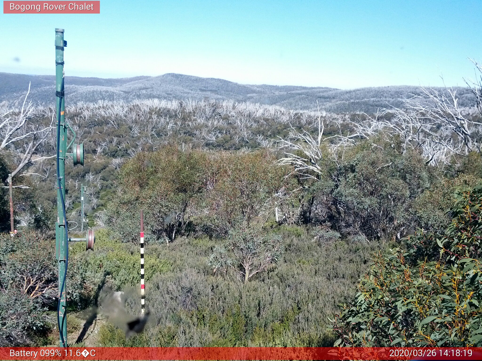 Bogong Web Cam 2:18pm Thursday 26th of March 2020