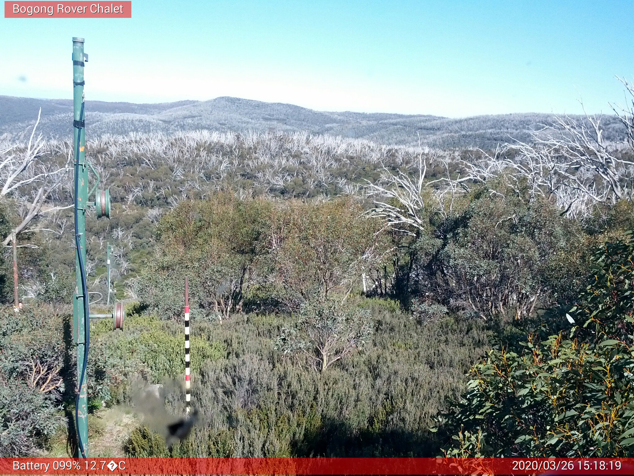 Bogong Web Cam 3:18pm Thursday 26th of March 2020