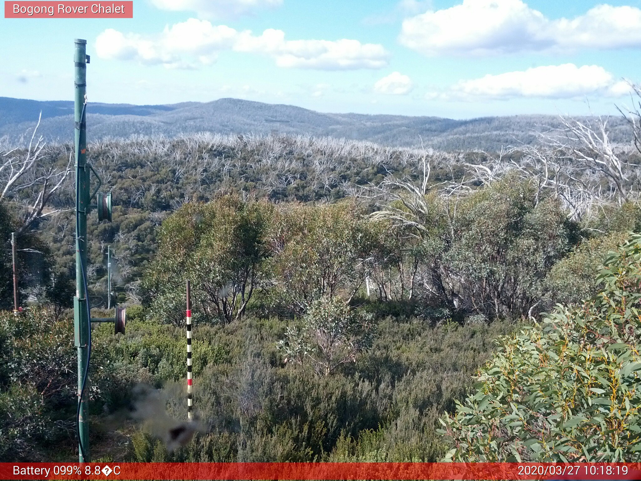 Bogong Web Cam 10:18am Friday 27th of March 2020