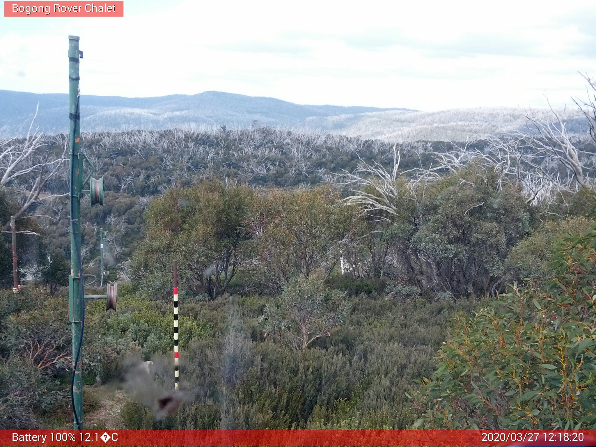 Bogong Web Cam 12:18pm Friday 27th of March 2020